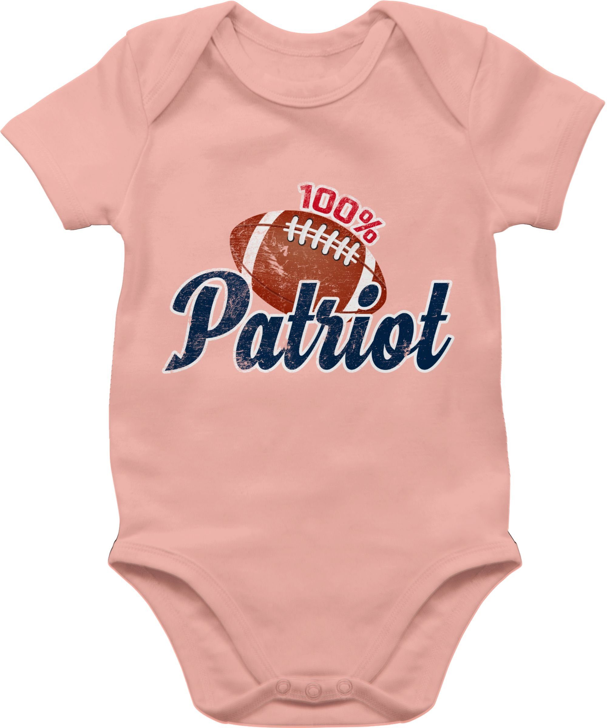 Shirtracer Shirtbody 100% Patriot Sport & Bewegung Baby 2 Babyrosa