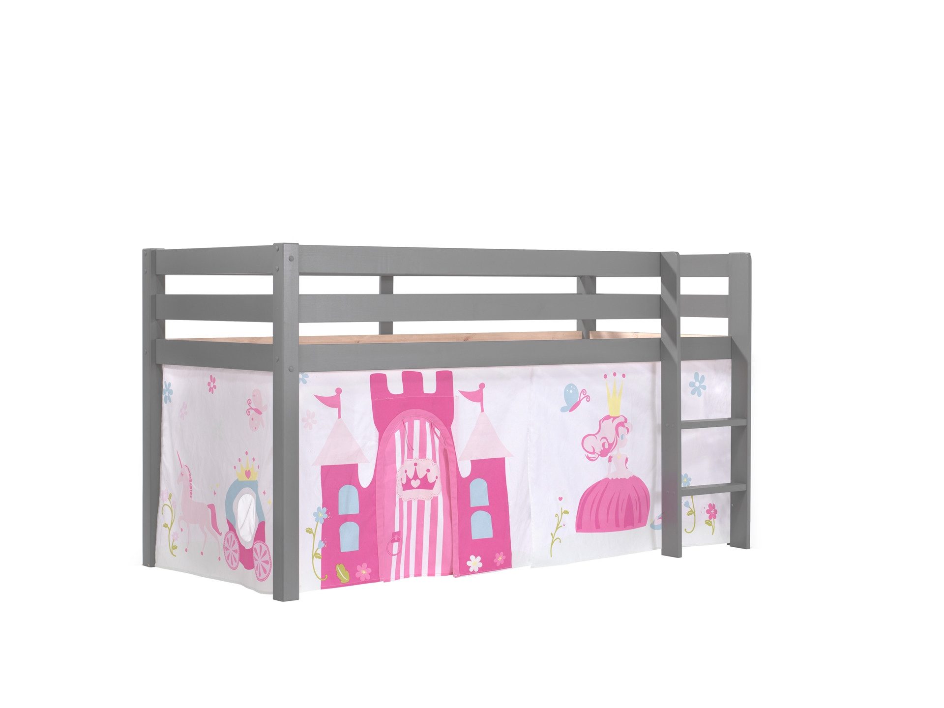Vipack Hochbett "Pino, Spielbett massiv Kiefer, stabil gebaut, 3 Korpusfarb günstig online kaufen