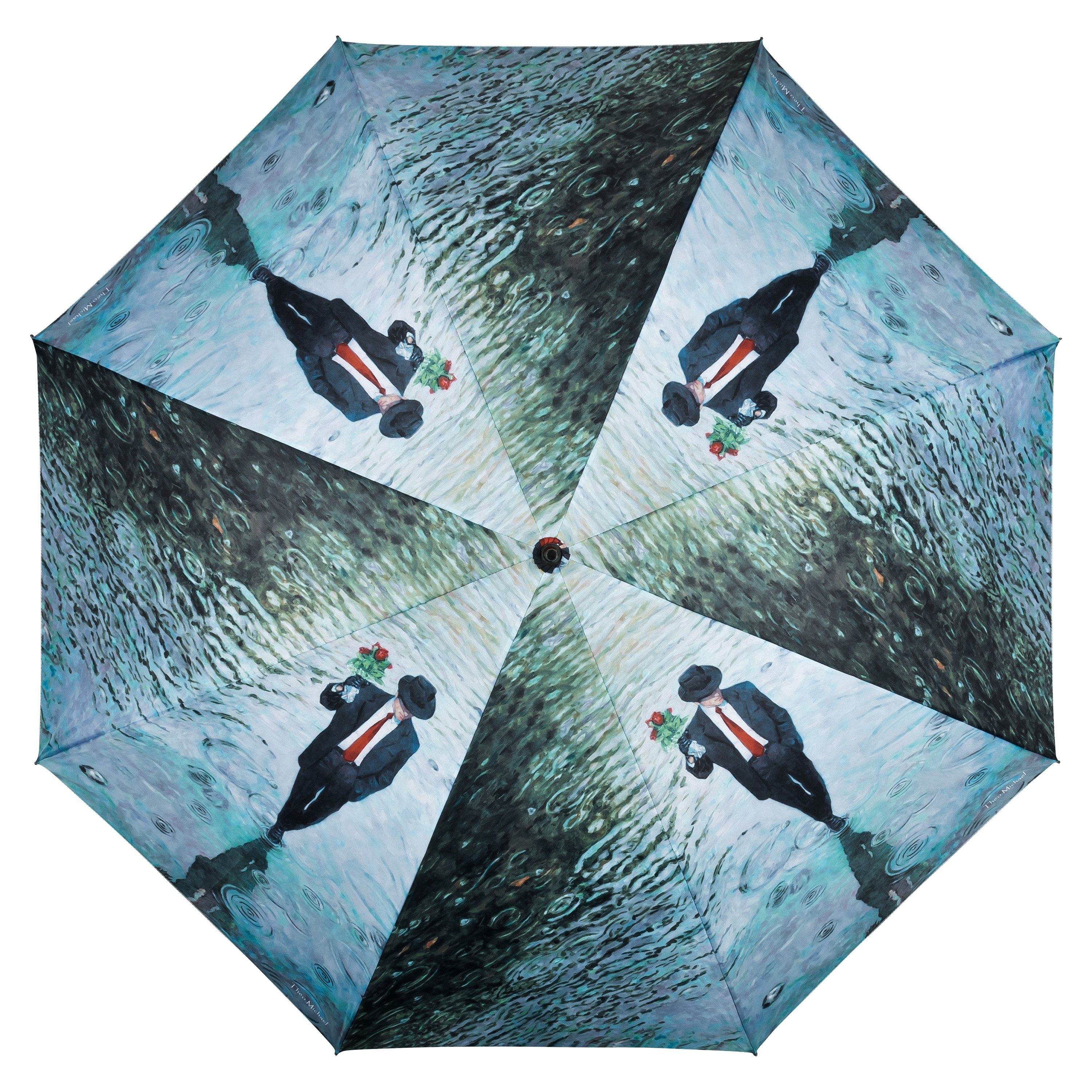 Regenschirm von Windfest Motiv Stabil Theo Auf-Automatik Kunst Lilienfeld Michael: VON Stockregenschirm Romance LILIENFELD