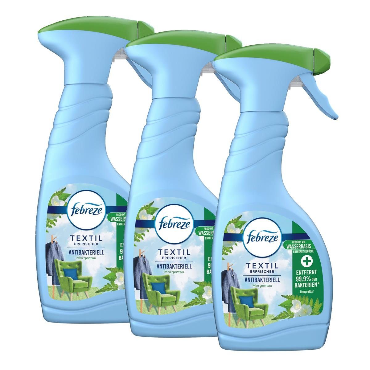 Febreze Raumduft Febreze Textilerfrischer Antibakteriell 500ml – Textilspray (3er Pack)