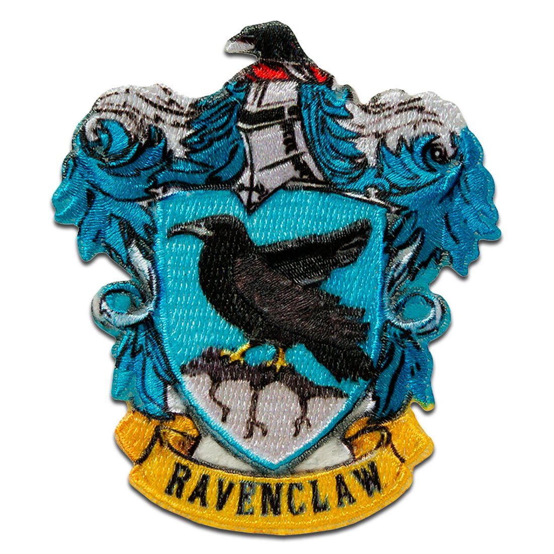 Catch the Patch Aufnäher Bügelbild, Aufbügler, Applikationen, Patches, Flicken, zum aufbügeln, Polyester, Harry Potter Ravenclaw Wappen   - Größe: 7,4 x 6,3 cm