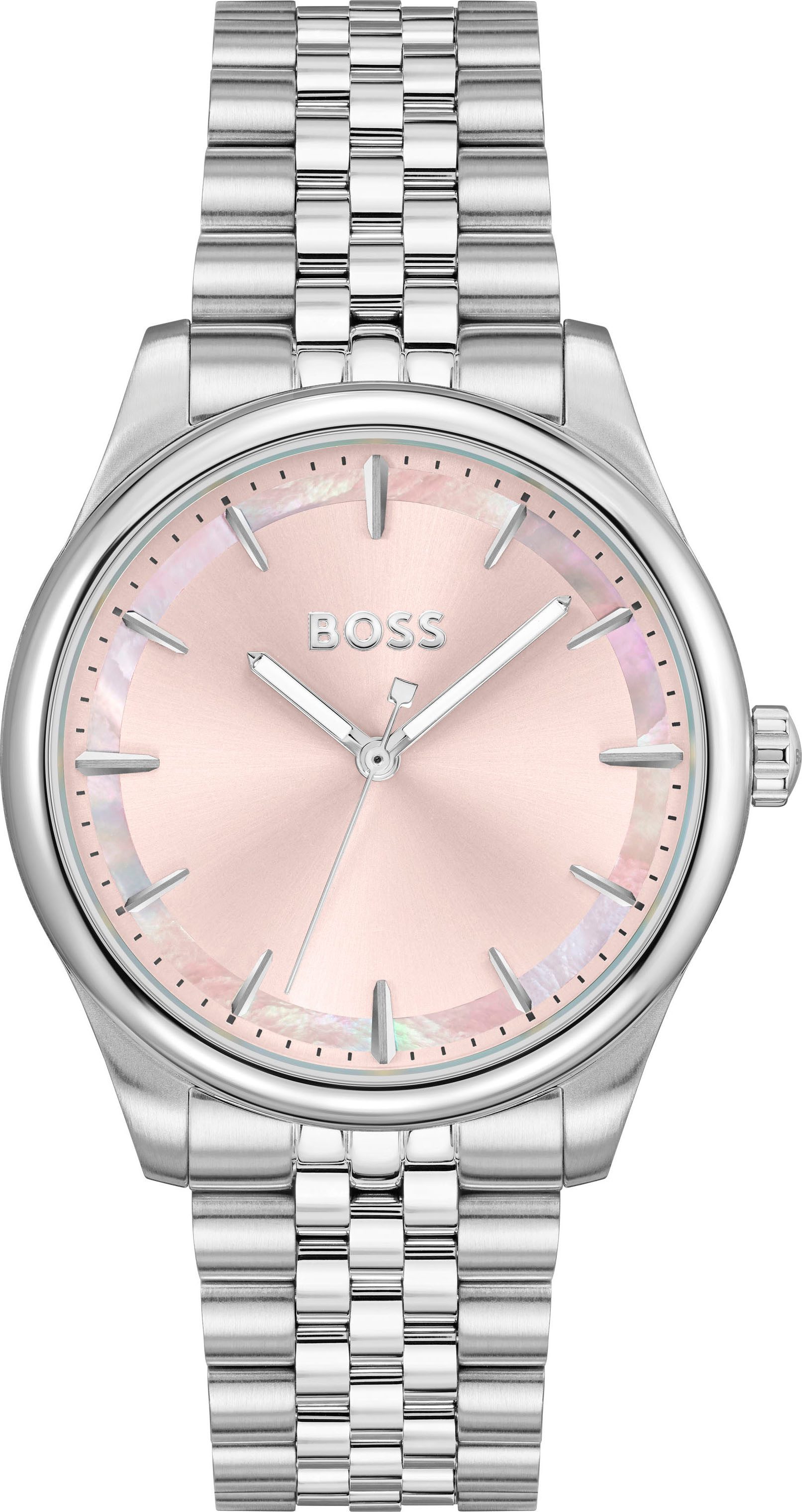 BOSS Quarzuhr GRACEFUL 1502776, Armbanduhr, Damenuhr, Edelstahlarmband, ana günstig online kaufen