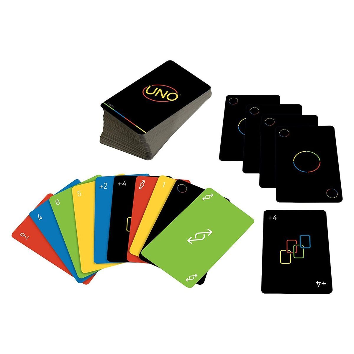 Kartenspiel, GYH69 Mattel - Mattel® 112 UNO Spiel, - Minimalista Karten