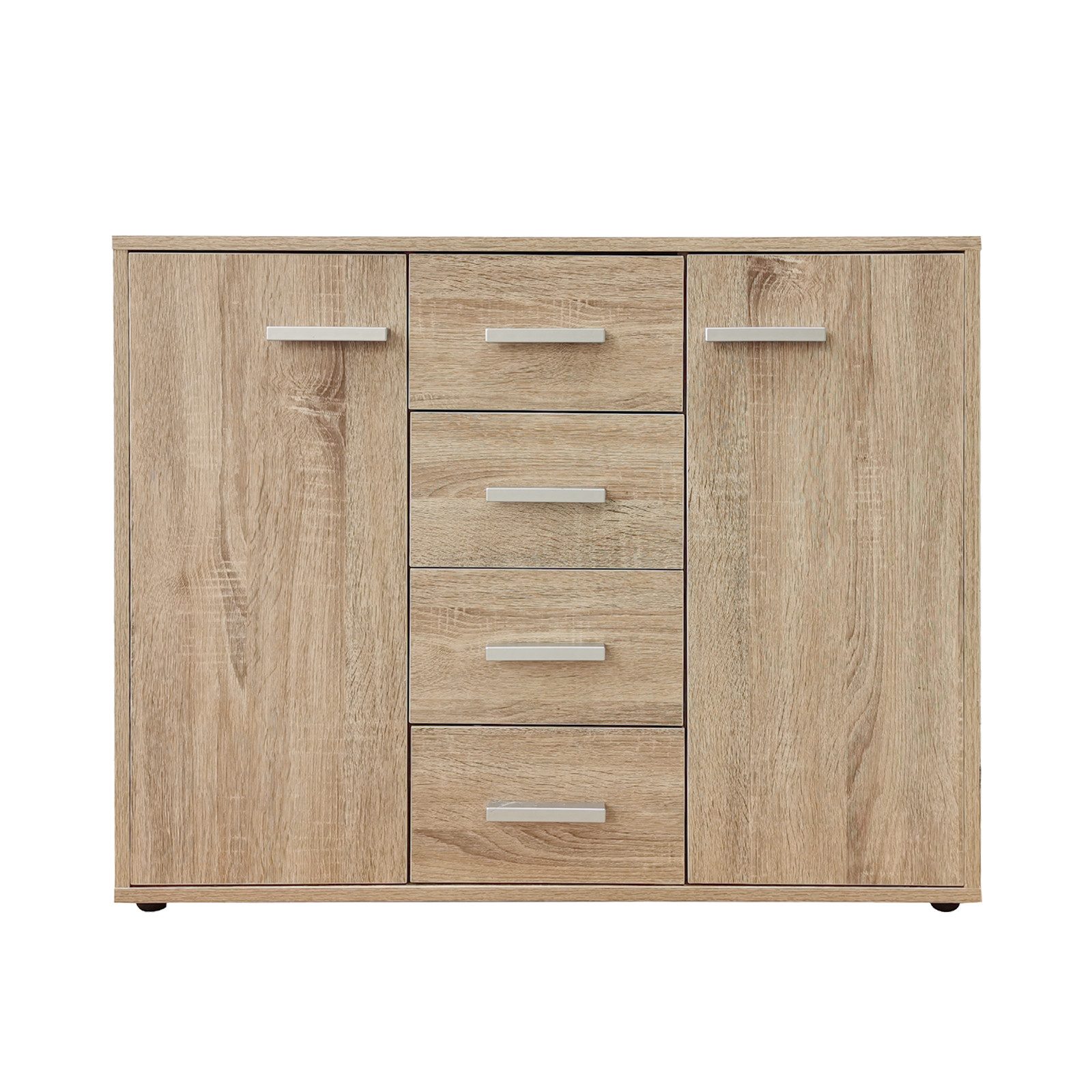 HTI-Living Sideboard Sideboard Nina mit 4 Schubladen Sonoma (Stück, 1 St., günstig online kaufen