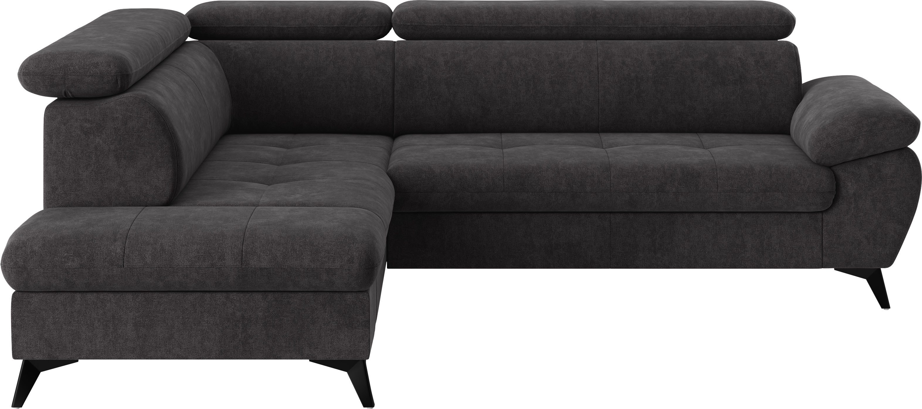 COTTA Ecksofa Hudson L-Form, mit Kopfteilverstellung, günstig online kaufen