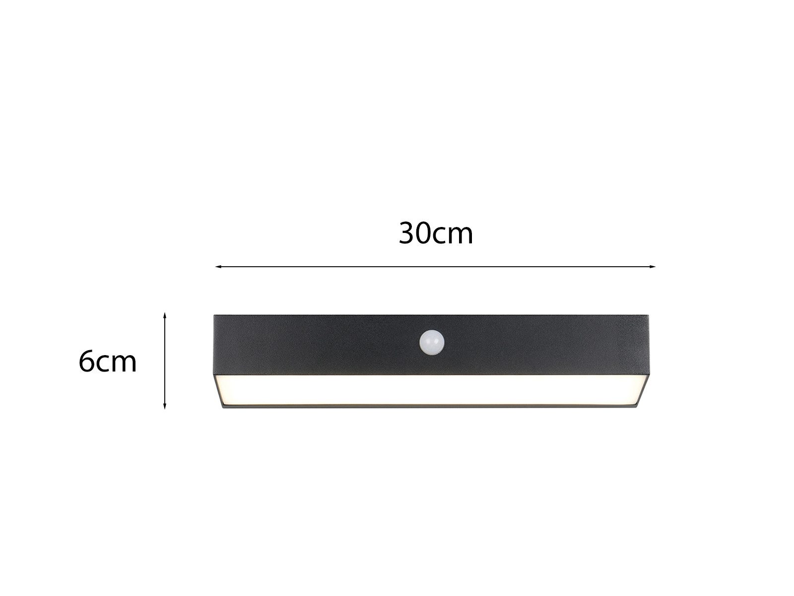 Reality Leuchten LED Solarleuchte, Bewegungsmelder, LED fest integriert, Neutralweiß, 2er SET Solar Außen Wand-Leuchten, Akku auch per USB aufladbar B: 30cm