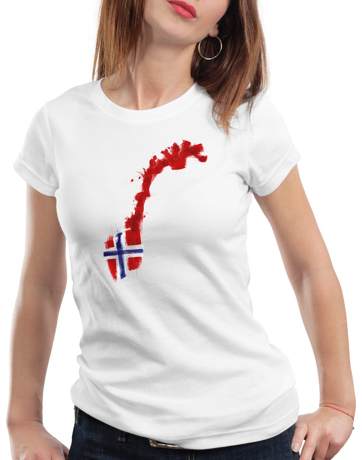 style3 T-Shirt Flagge Norwegen Fußball Sport günstig online kaufen