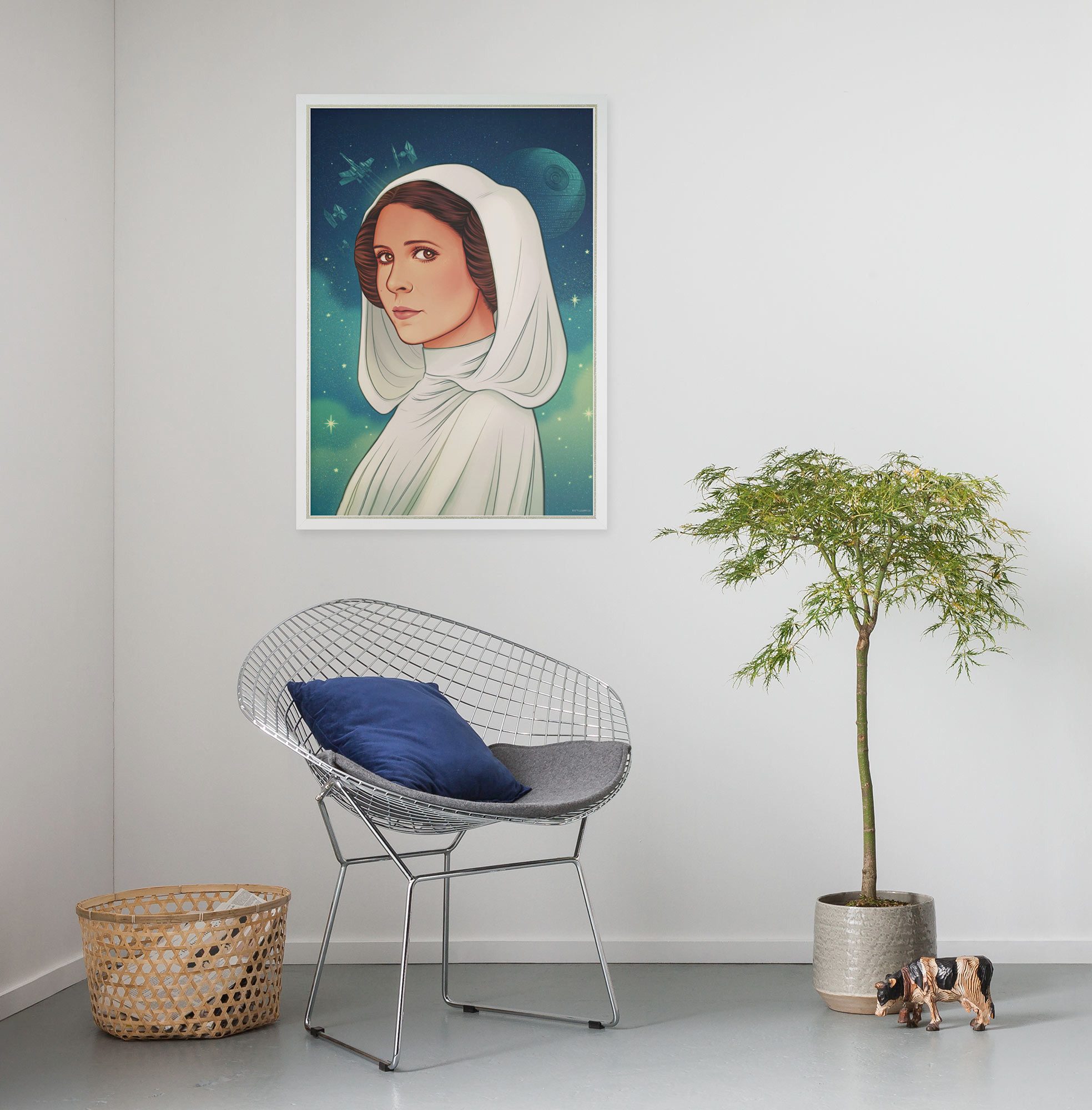 Komar Wandbild Star Wars Princess of Alderaan, Disney (Set, 1 St), 40 x 50 cm (Breite x Höhe) - Kinderzimmer, Dekoration