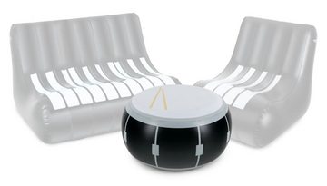 Stagecaptain Luftsofa IF-7141 - Aufblasbarer Tisch-Hocker Drum-Design 40 x 20 cm, Ideal für Festivals, Camping, Garten, Proberaum oder Wohnzimmer