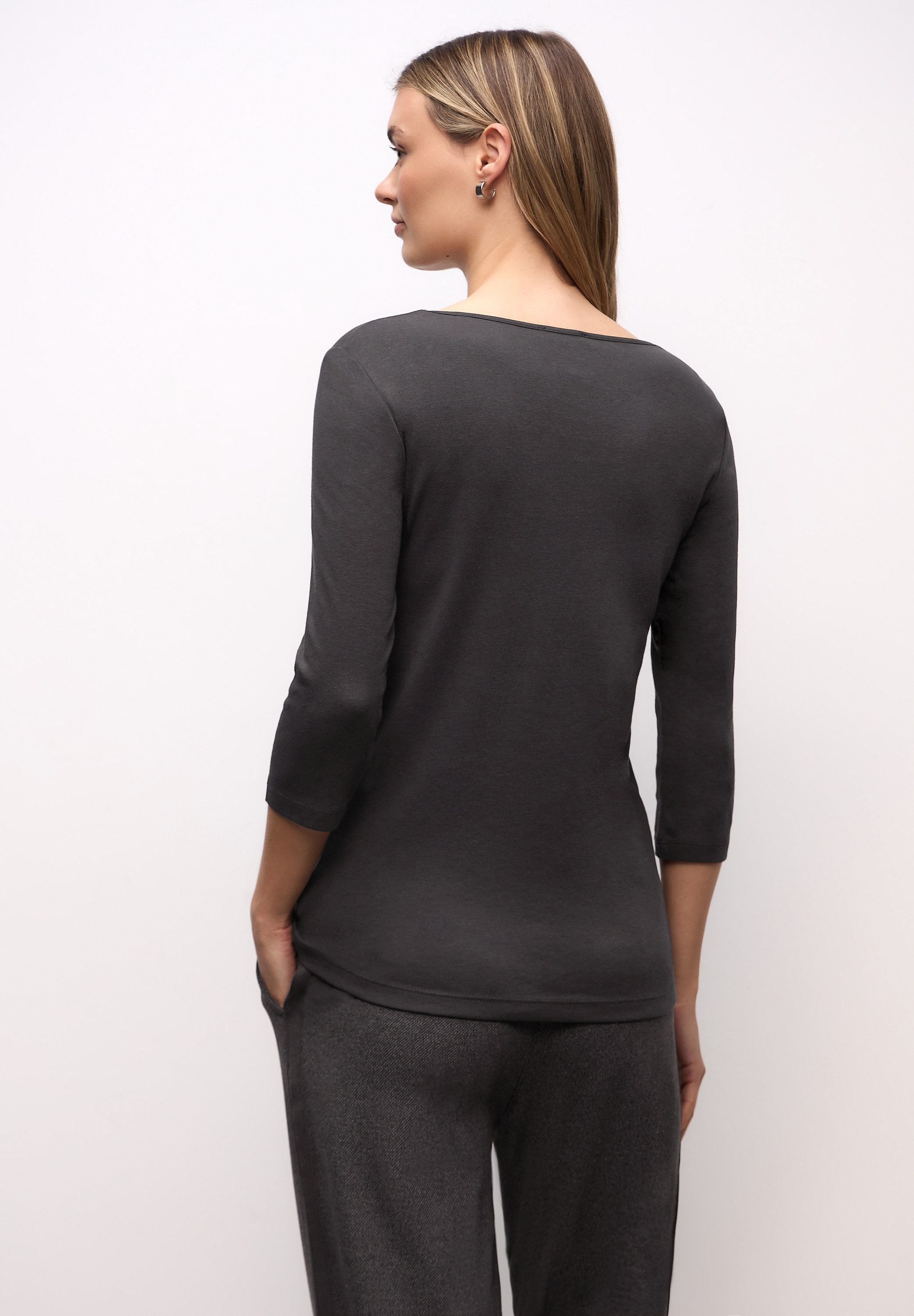 STREET ONE 3/4-Arm-Shirt mit Rundhalsausschnitt günstig online kaufen