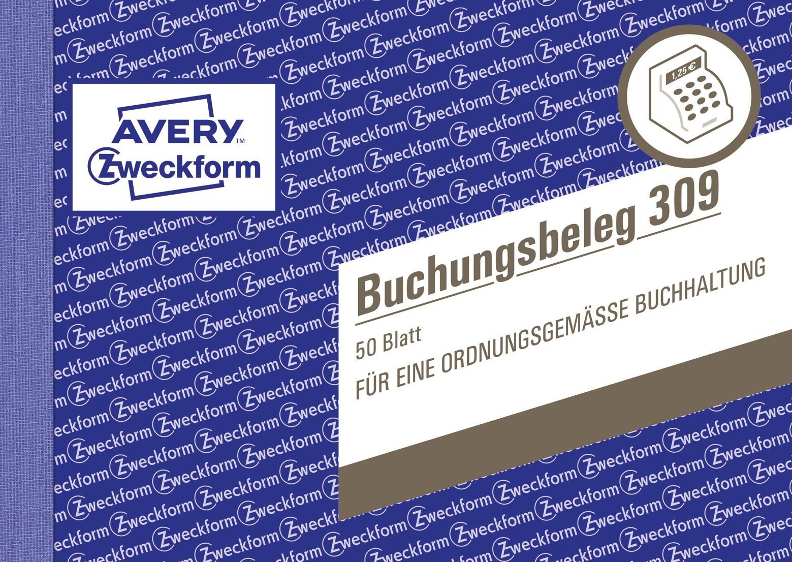 Avery Zweckform Formularblock AVERY Zweckform Formularbuch "Buchungsbeleg", A6 quer