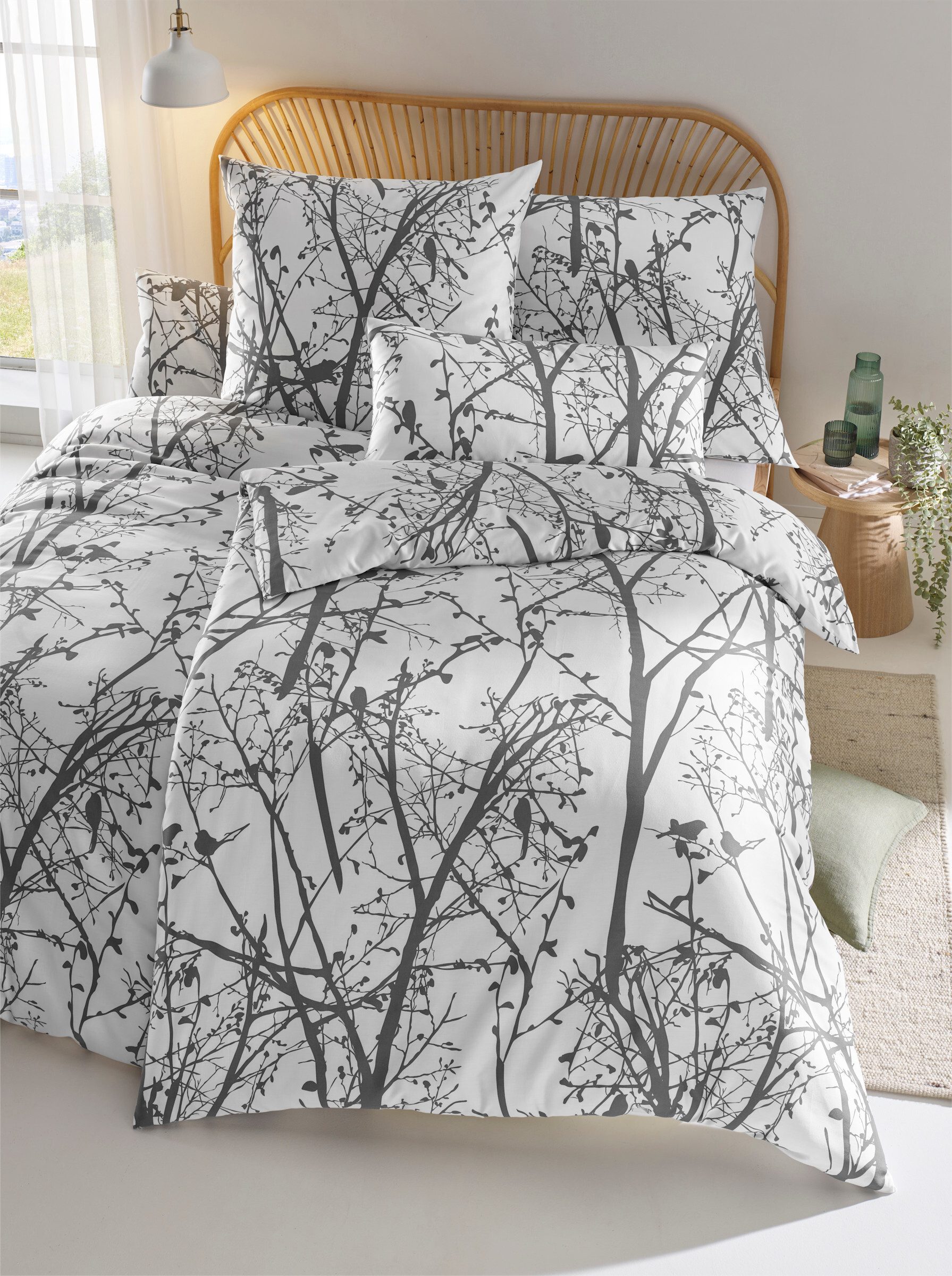 heine Bettwäsche Bettwäsche, Mako-Satin, 2 teilig, Mako-Satin