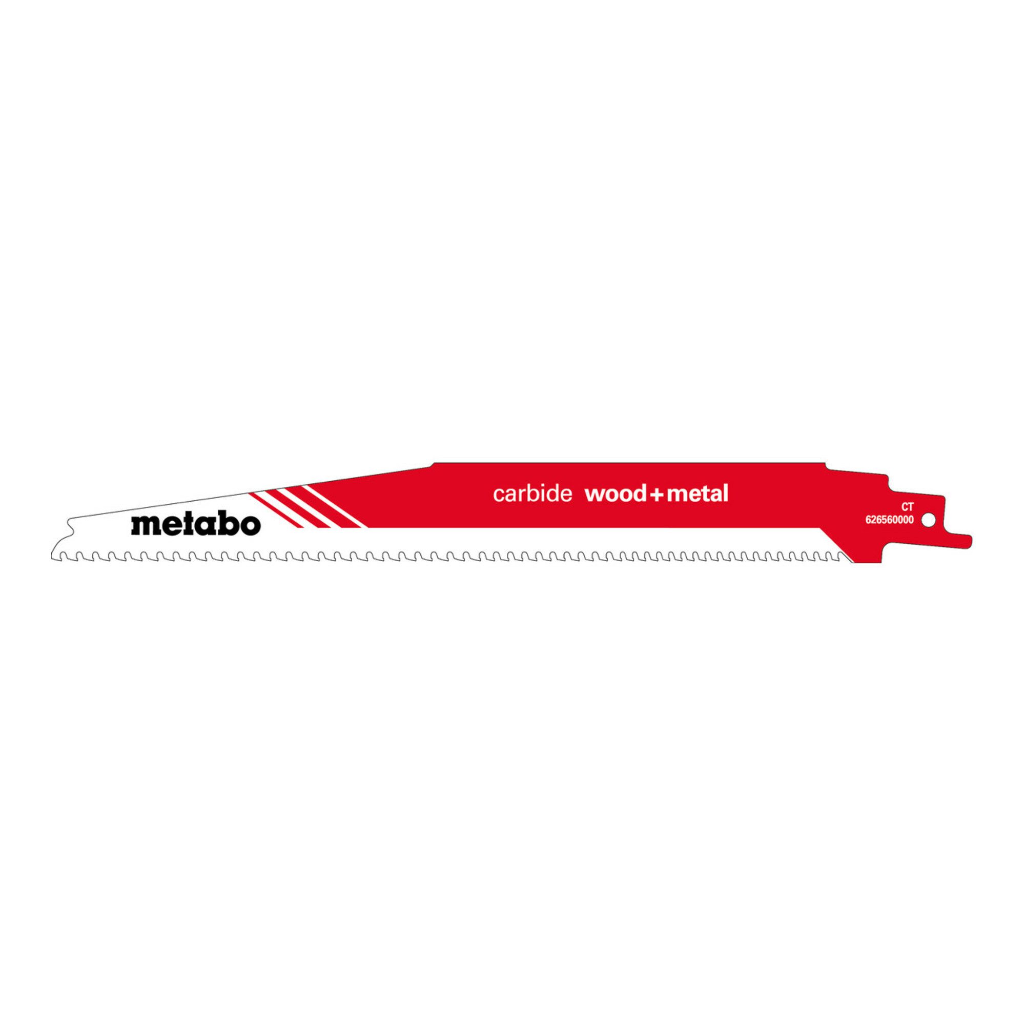 metabo Säbelsäge Metabo Säbelsägeblatt "carbide wood + metal" 225 x 1,25 mm, CT, 3-4mm