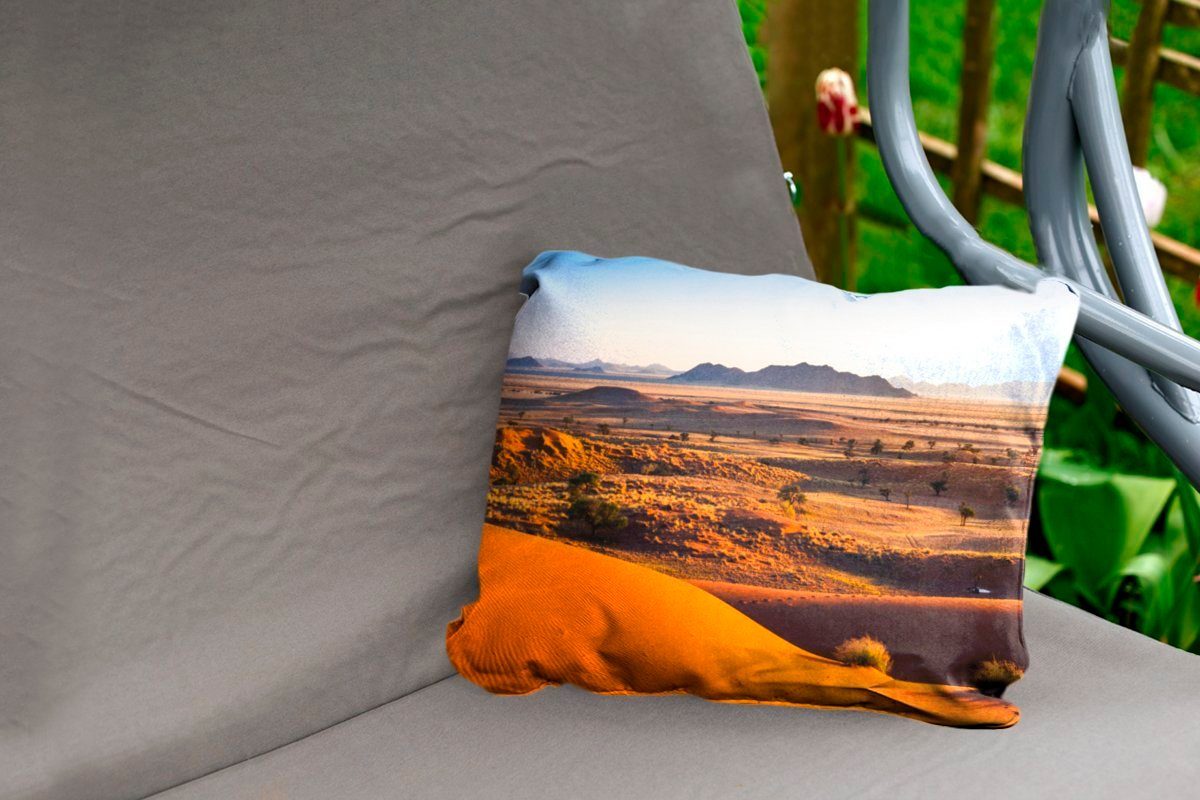 MuchoWow von Sonnenaufgang der in Namibia, Kissenhülle Dekokissenbezug, Dekokissen Namib-Wüste Polyester, Outdoor-Dekorationskissen,