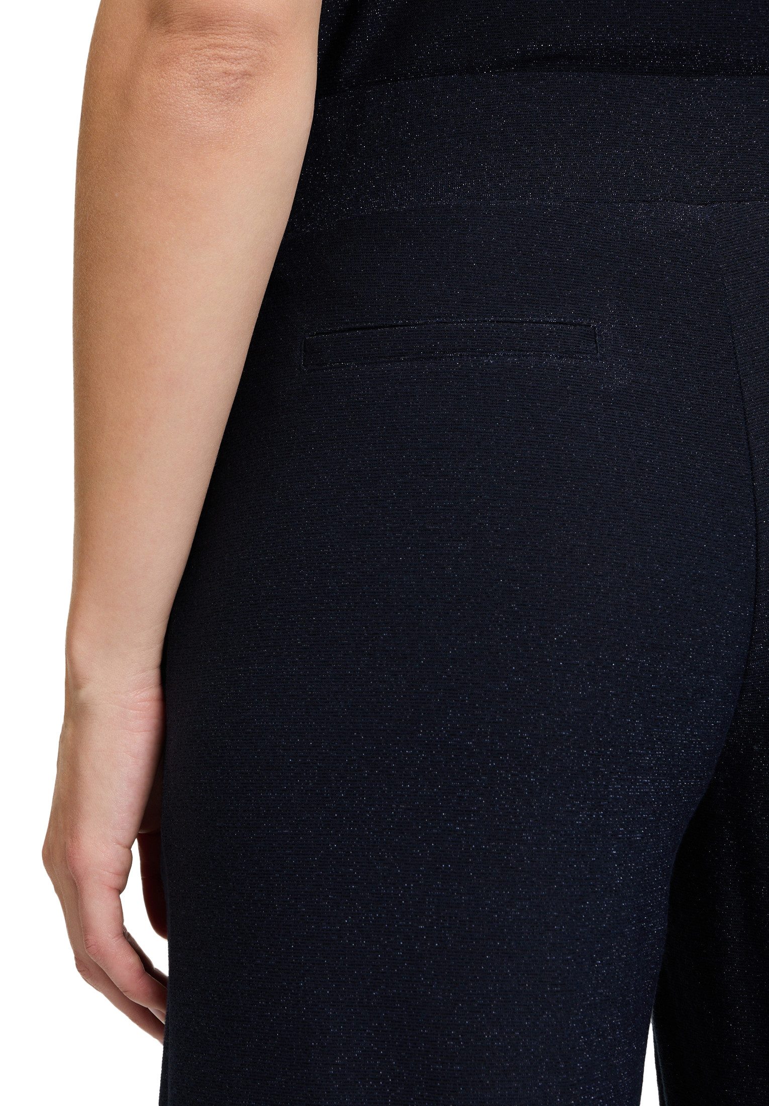 Vera Mont Stoffhose Damen mit weitem Bein Glitzer