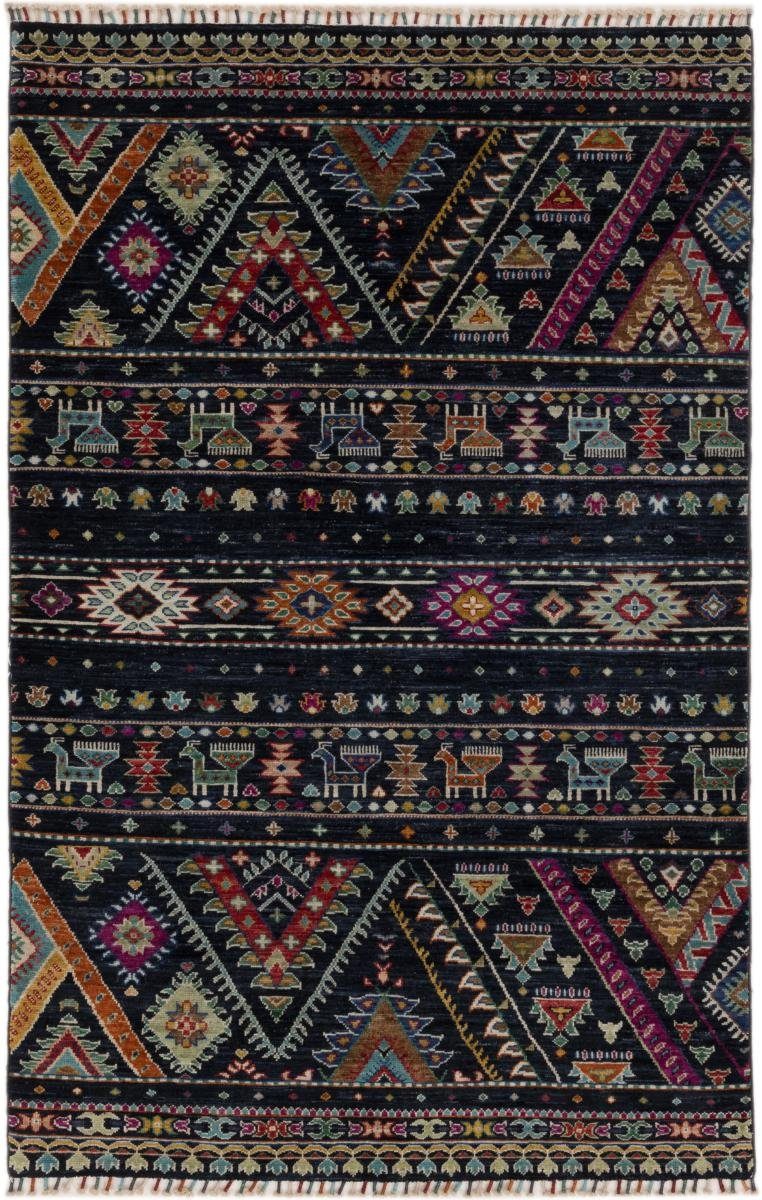 Orientteppich Arijana Shaal 114x179 Handgeknüpfter Orientteppich, Nain Trading, rechteckig, Höhe: 5 mm