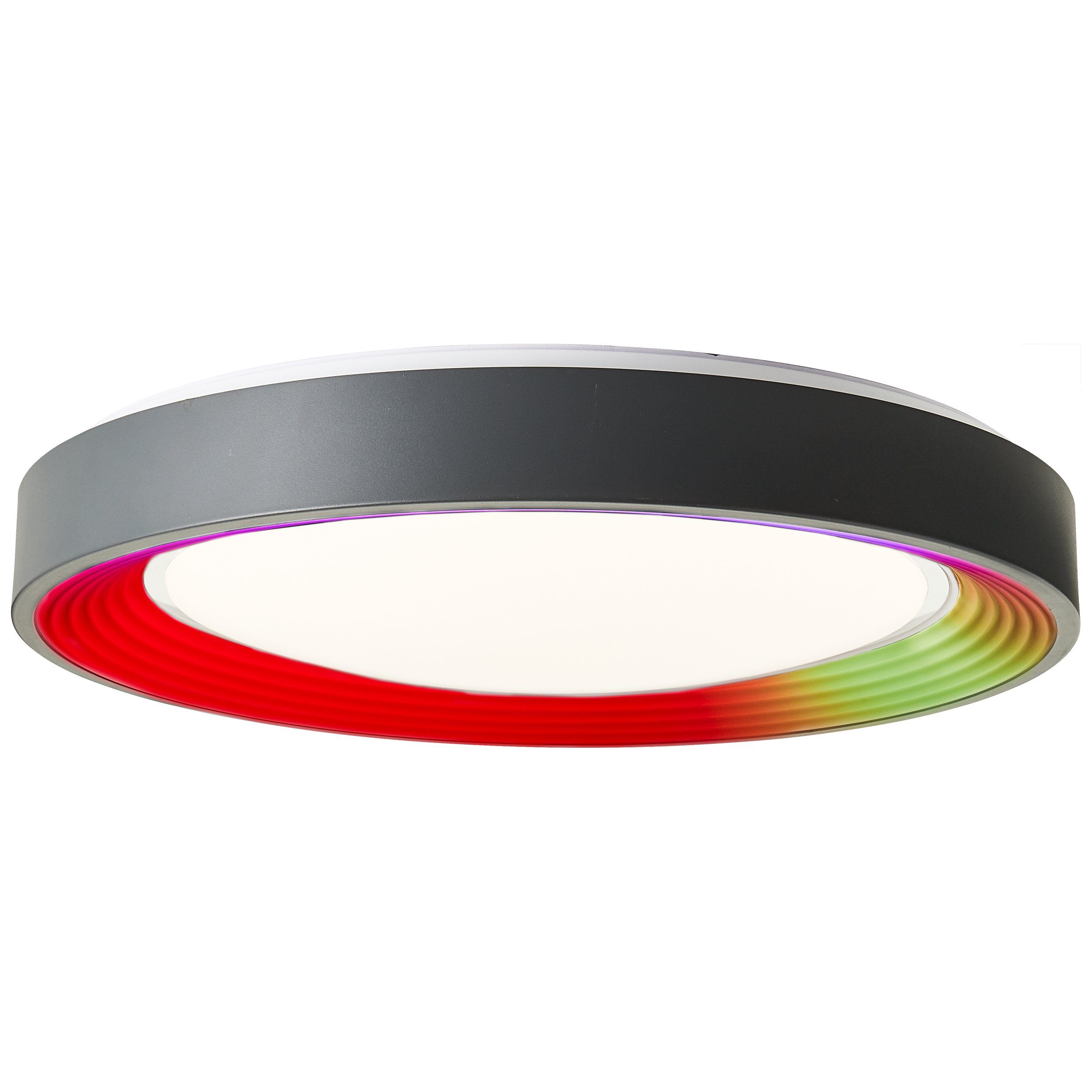 Lightbox LED Deckenleuchte, RGB, LED fest integriert, warmweiß - kaltweiß, RGB, LED Deckenlampe, digitales RGB, Ø 49 cm, 3000 lm, dimmbar, CCT