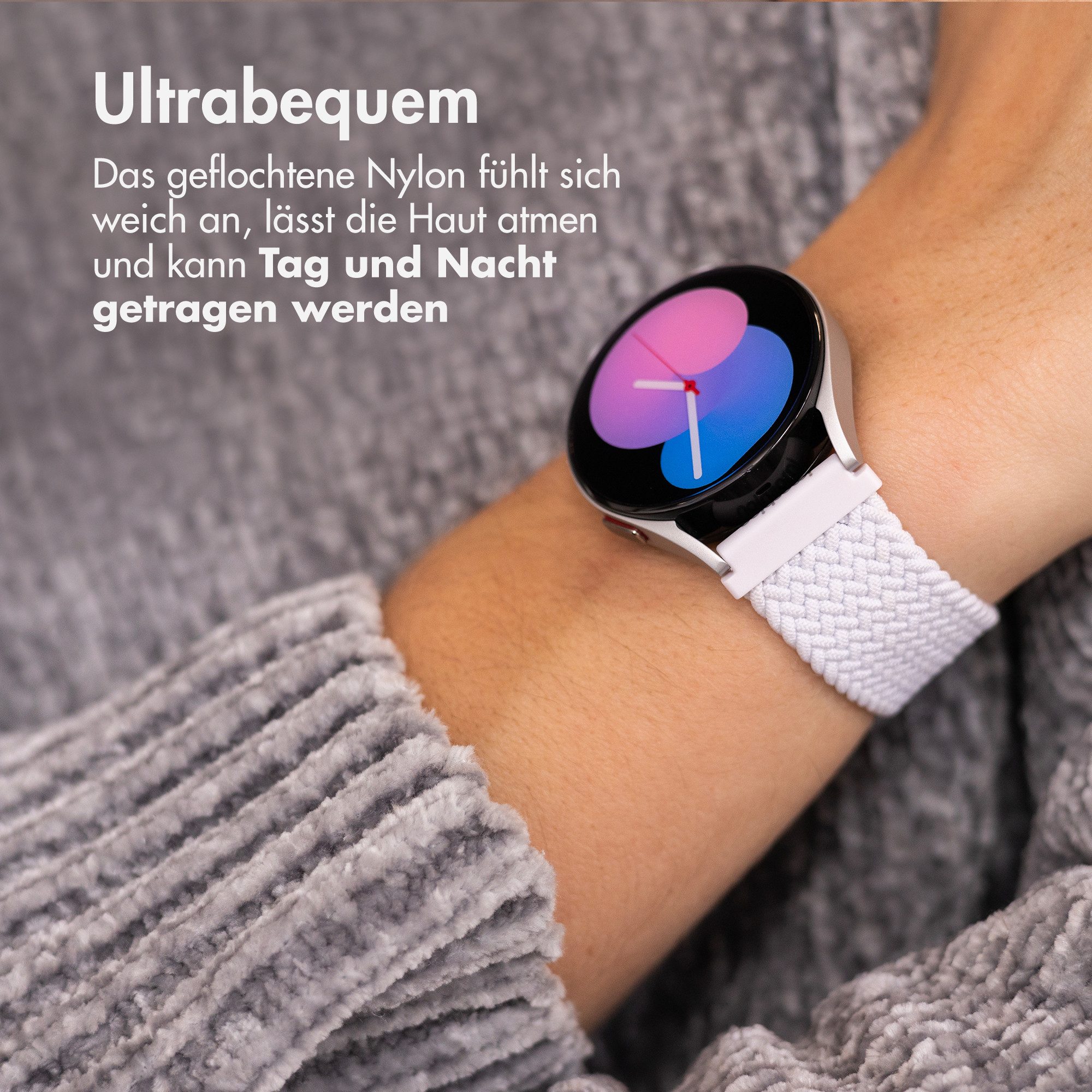 imoshion Smartwatch-Armband imoshion Pr3097 - Universelle 22 mm Anschluss - Weiß – Bild 3 von 5