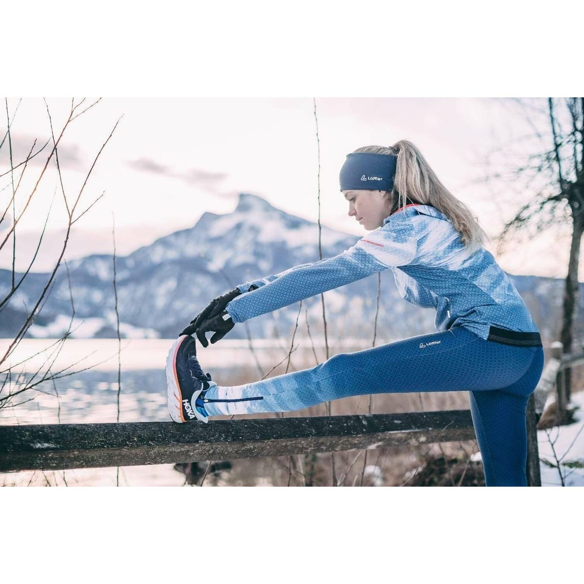 Löffler Skimütze Mono Headband Wide Bleiben Sie warm und trocken bei Outdoor-Aktivitäten mit einem