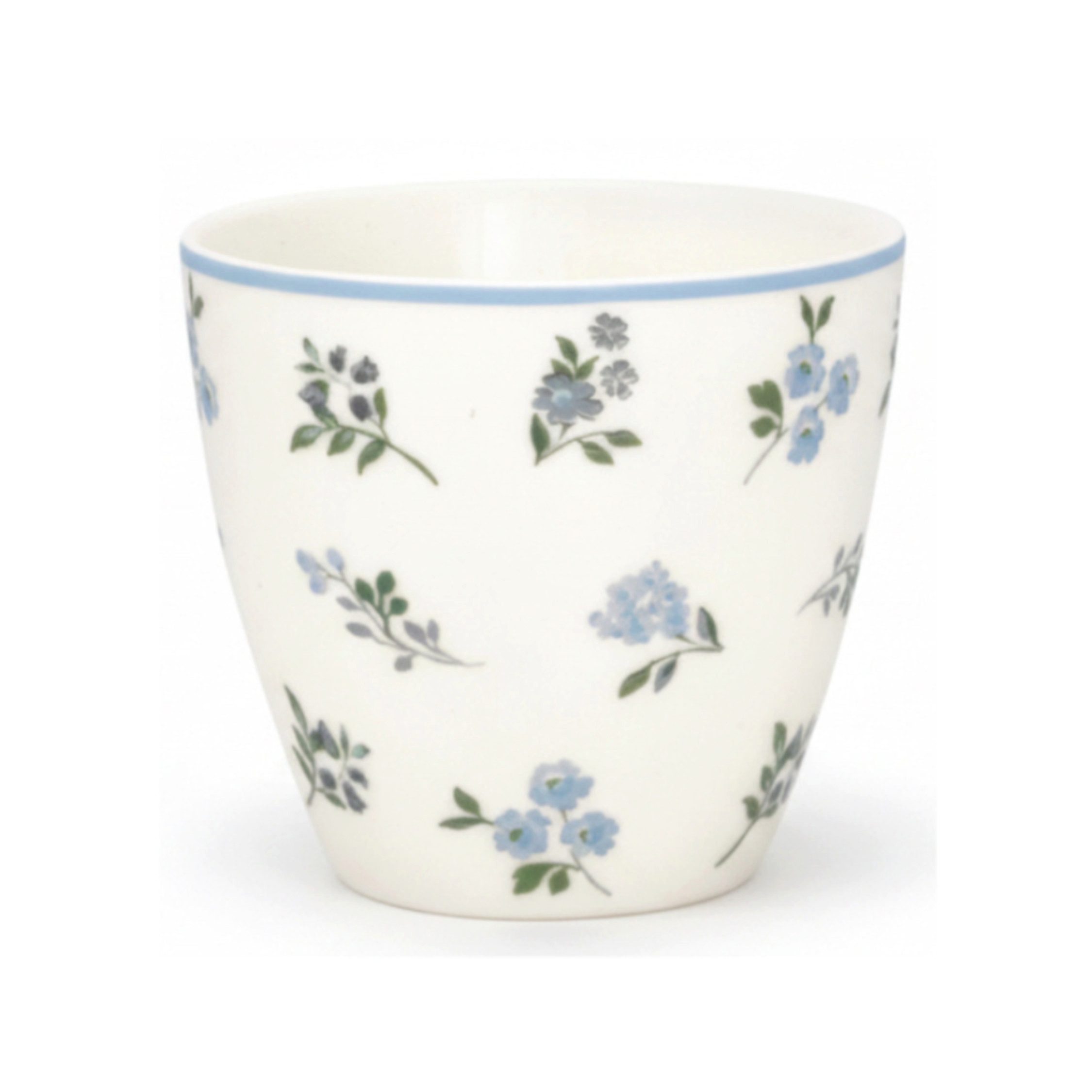 Greengate Becher GreenGate Latte Cup Christina Weiß/Geblümt