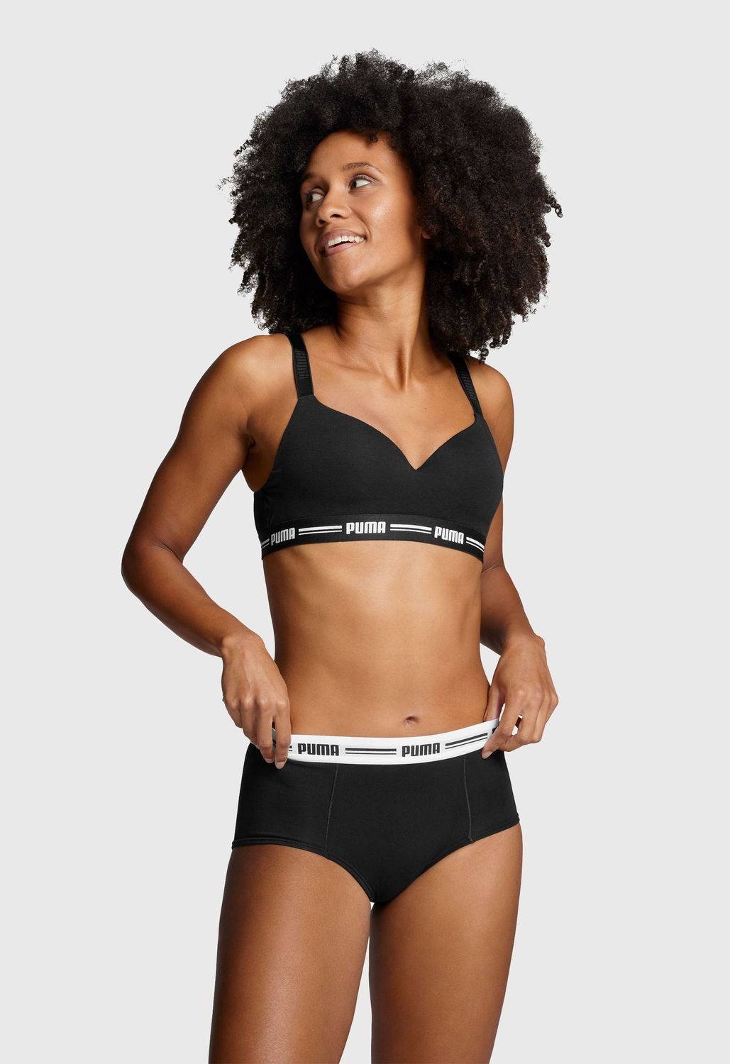 PUMA BODYWEAR Slip Everyday (4-St) umlaufendes PUMA-Logo im Bündchen