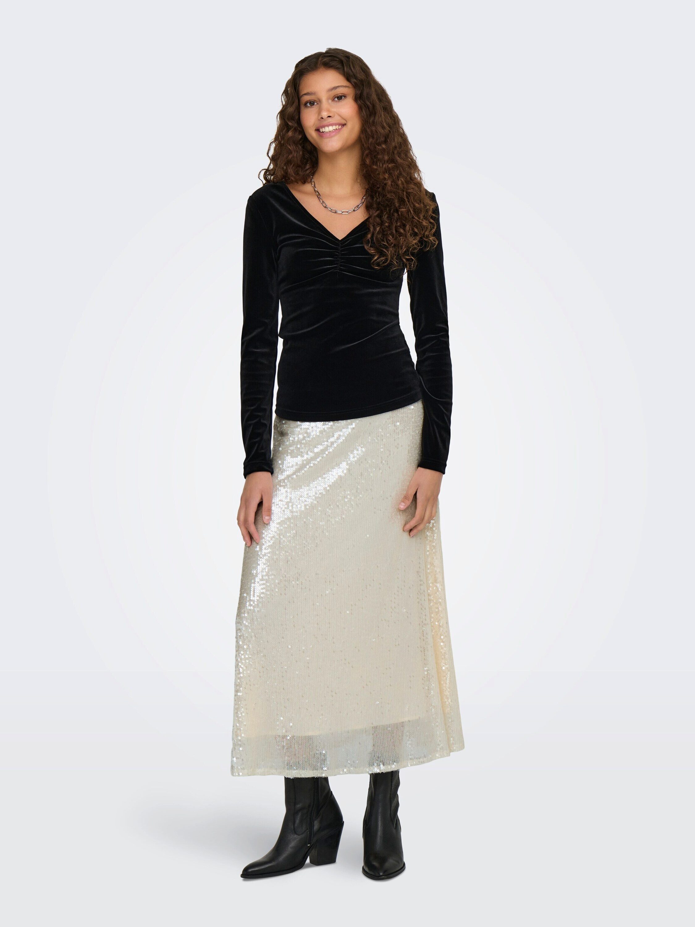 ONLY A-Linien-Rock ONLCarin (1-tlg) Pailletten günstig online kaufen