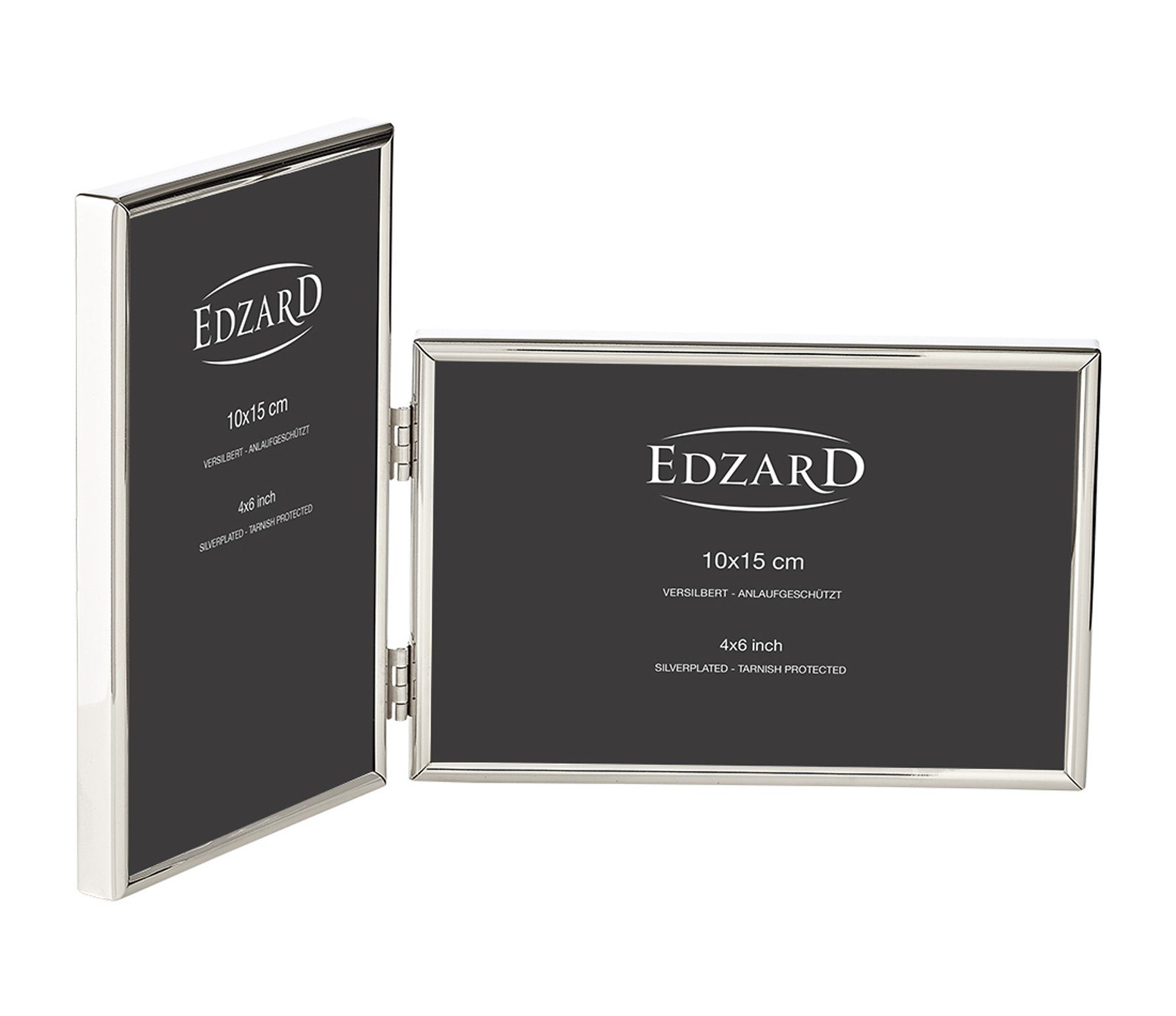 10x15 EDZARD zwei anlaufgeschützt, für cm und versilbert Bilderrahmen Fotos ,