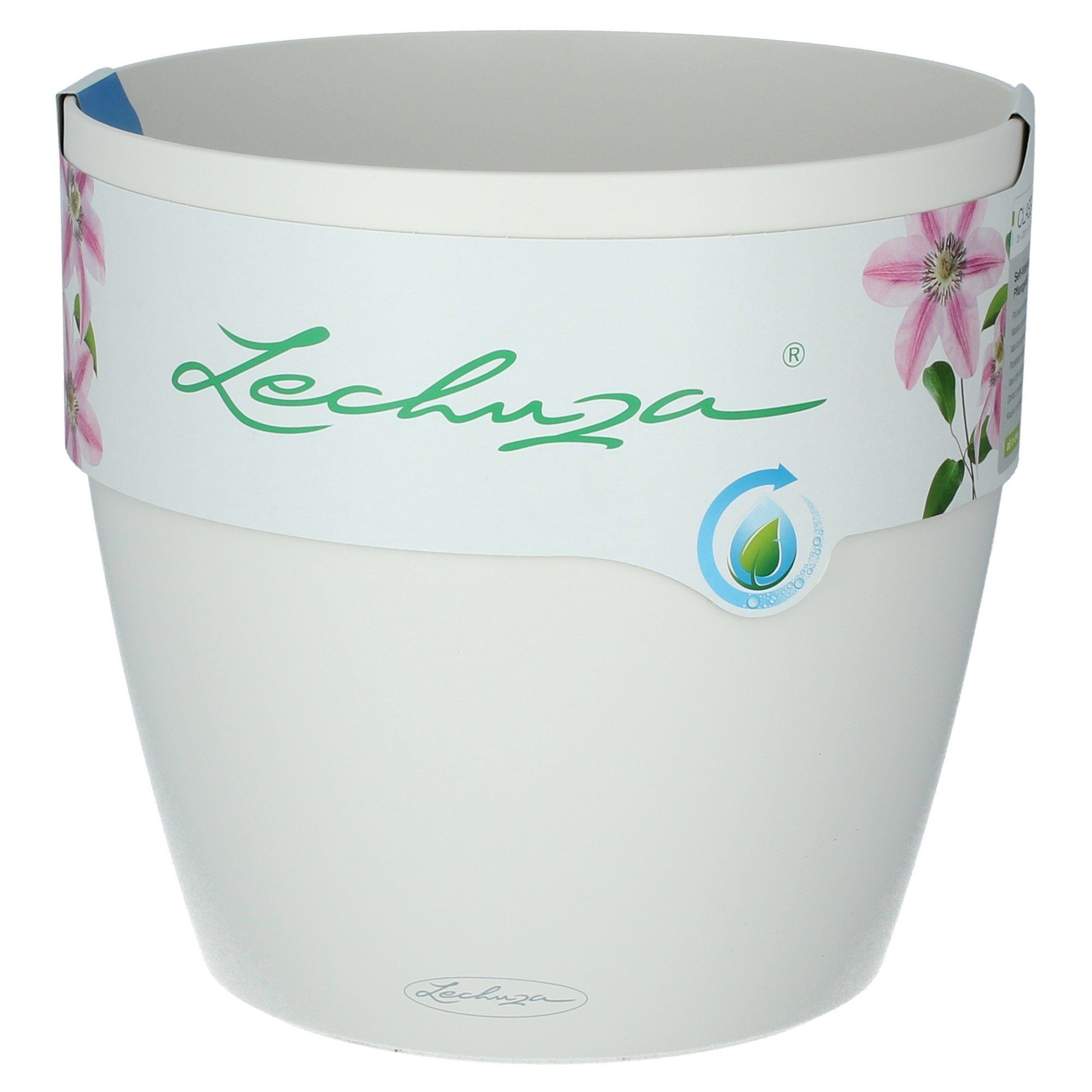 Lechuza® Blumentopf Lechuza Pflanzkübel rund Classico Color 35 weiß matt (1 St)