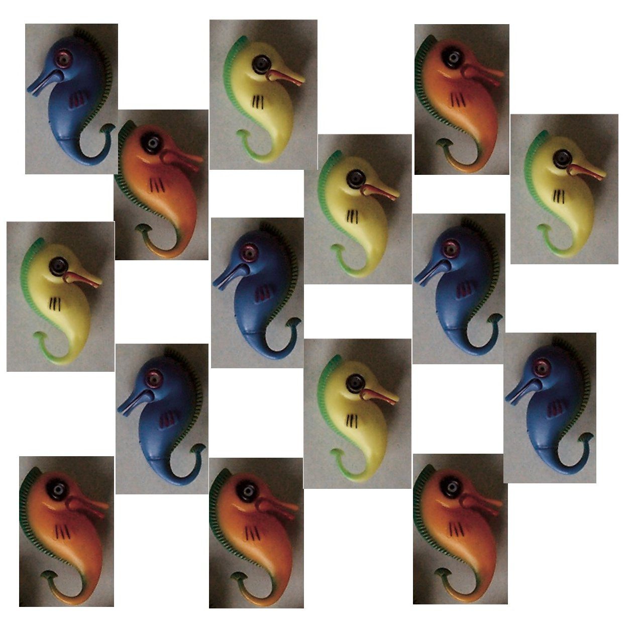 XENON LED Dekolicht 270 Seepferdchen für Wassersäule Deko 15er Pack, Xenon / keine