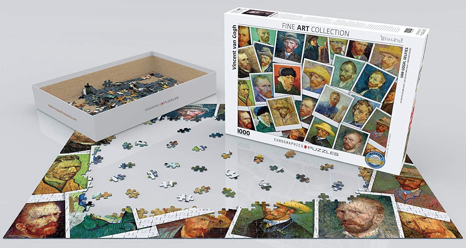 Puzzle 1000 Teile Puzzle - Puzzle - Vincent van Gogh - Selbstportraits, Puzzleteile