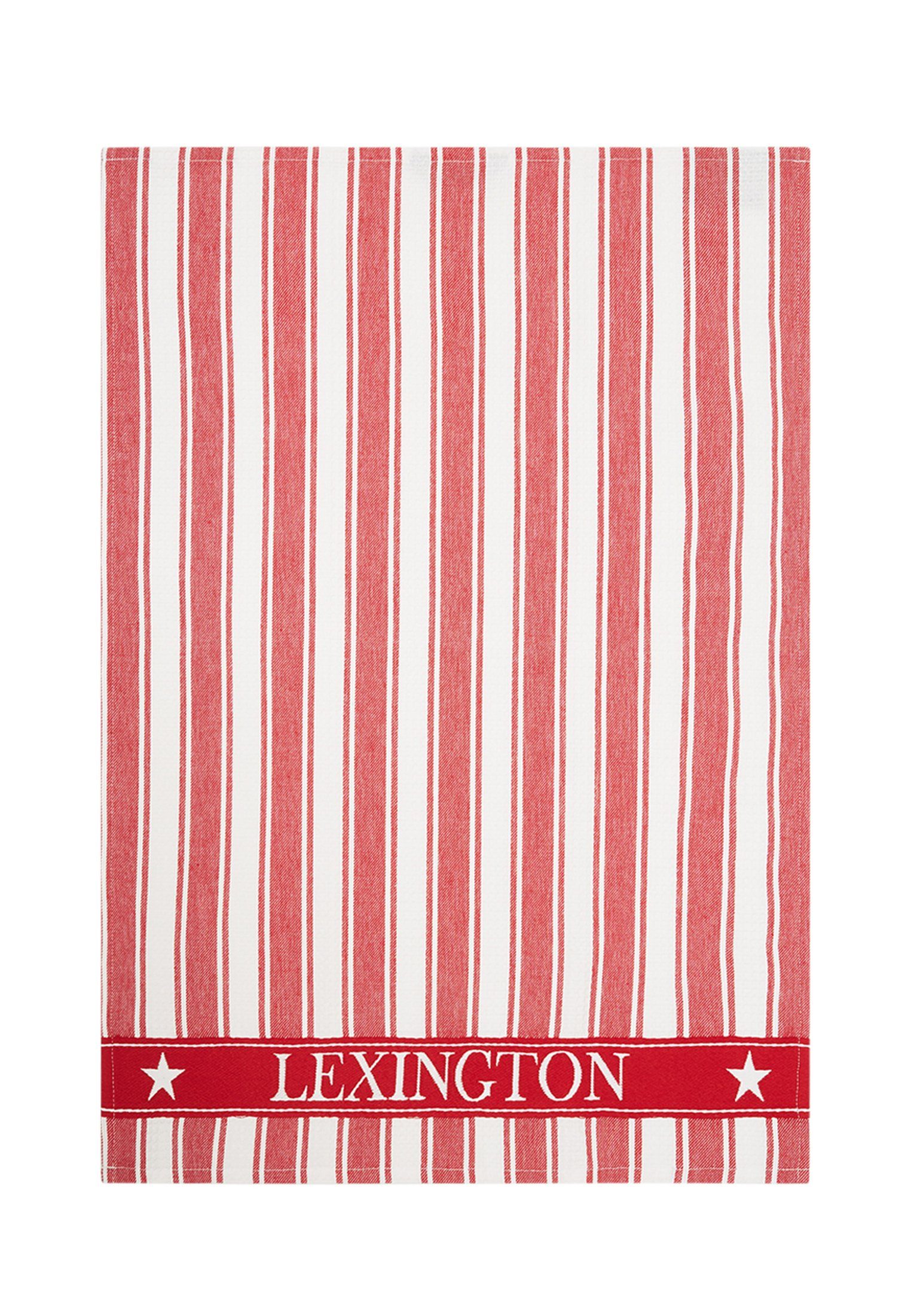 Lexington Geschirrtuch Icons Cotton Twill Waffle Striped red/white
