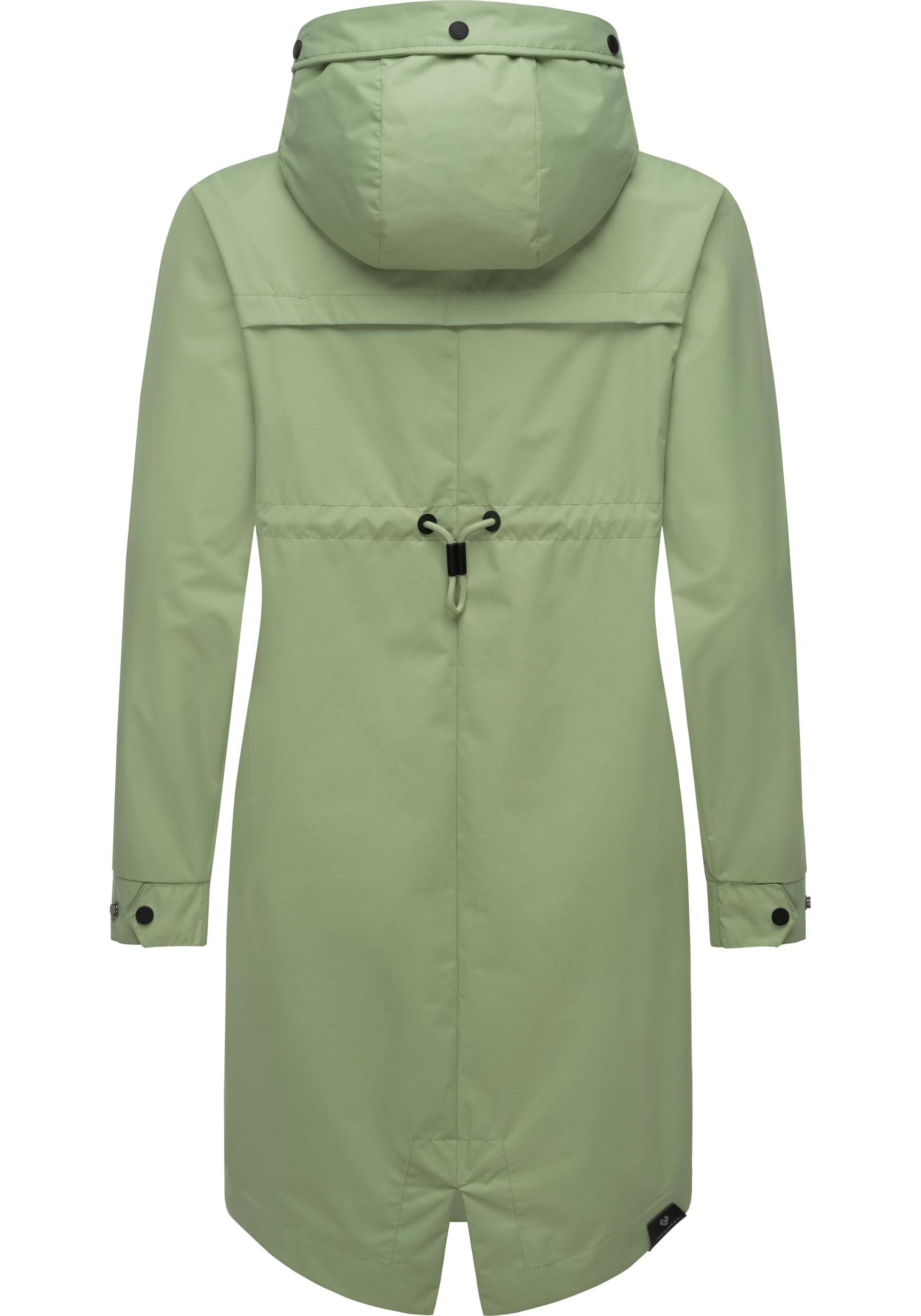 Ragwear Jerseymantel Rejany Wasserdichter Damen Parka für die Übergangszeit