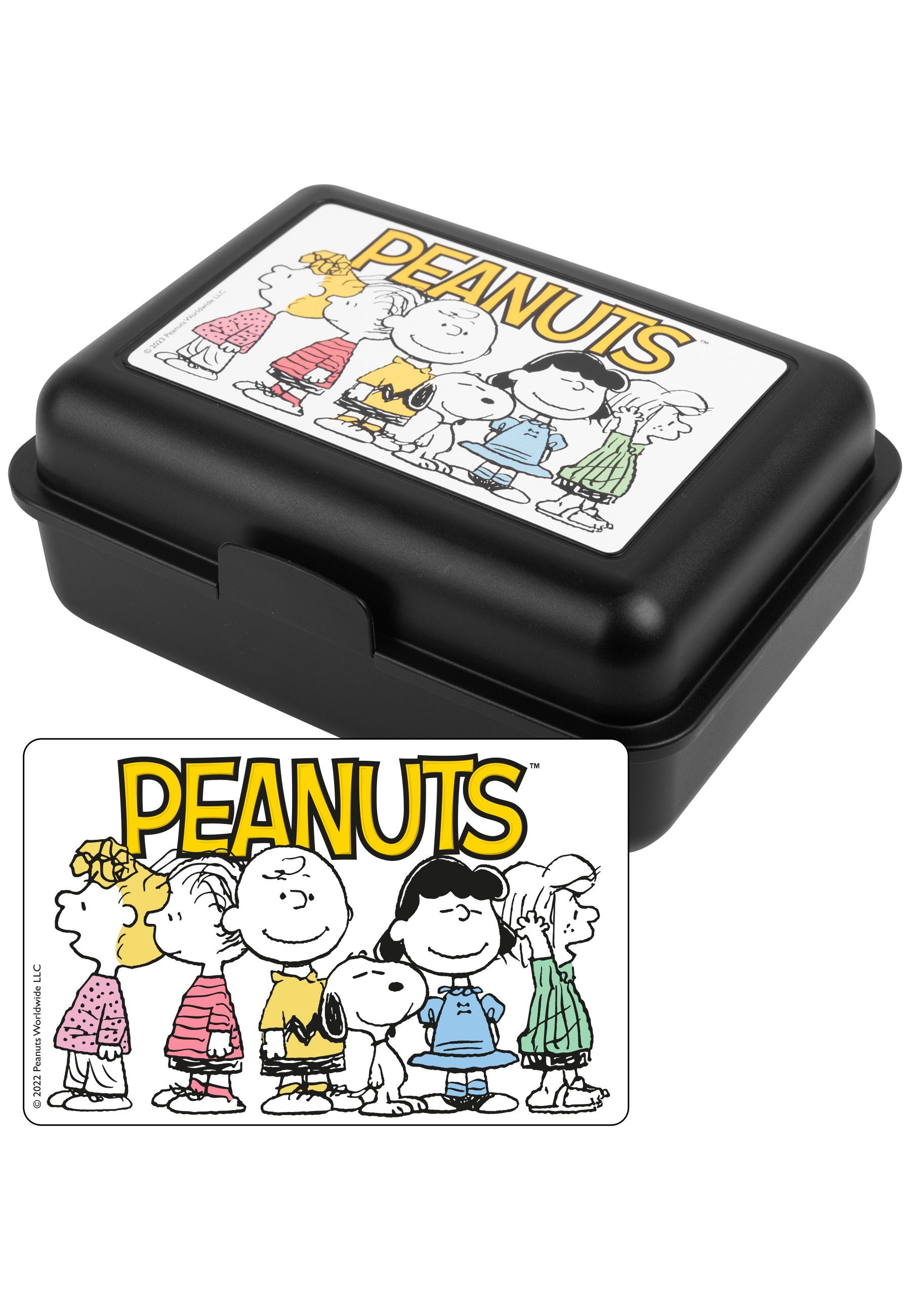 United Labels® Lunchbox mit Trennwand - Peanuts - Family, Kunststoff (PP)