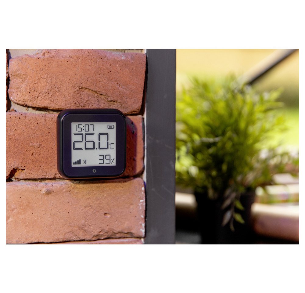Thumbnail - Shelly Shelly H&T Gen 3 Matte Black Funk-Temperatursensor, -Luftfeuchtesenso Smart-Home-Zubehör