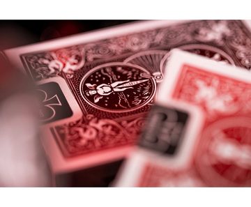 Cartamundi Spiel, Kartenspiel Bicycle Kartendeck - Foil Back Crimson Red, gedruckt auf Premiumkarton