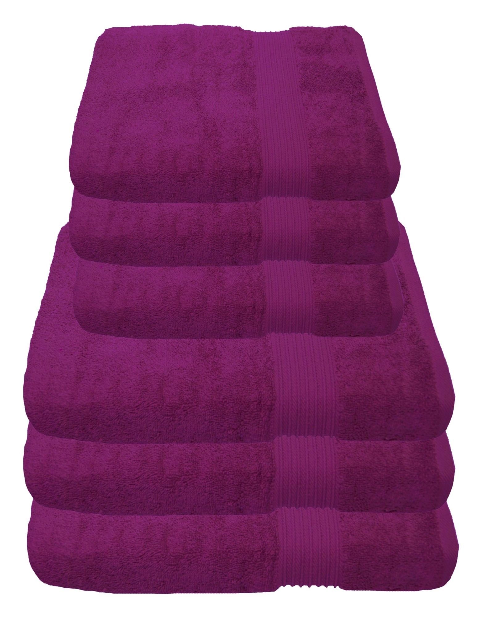 Julie Julsen Handtücher 6-Handtücher-Fuchsia, Baumwolle (6-St) günstig online kaufen