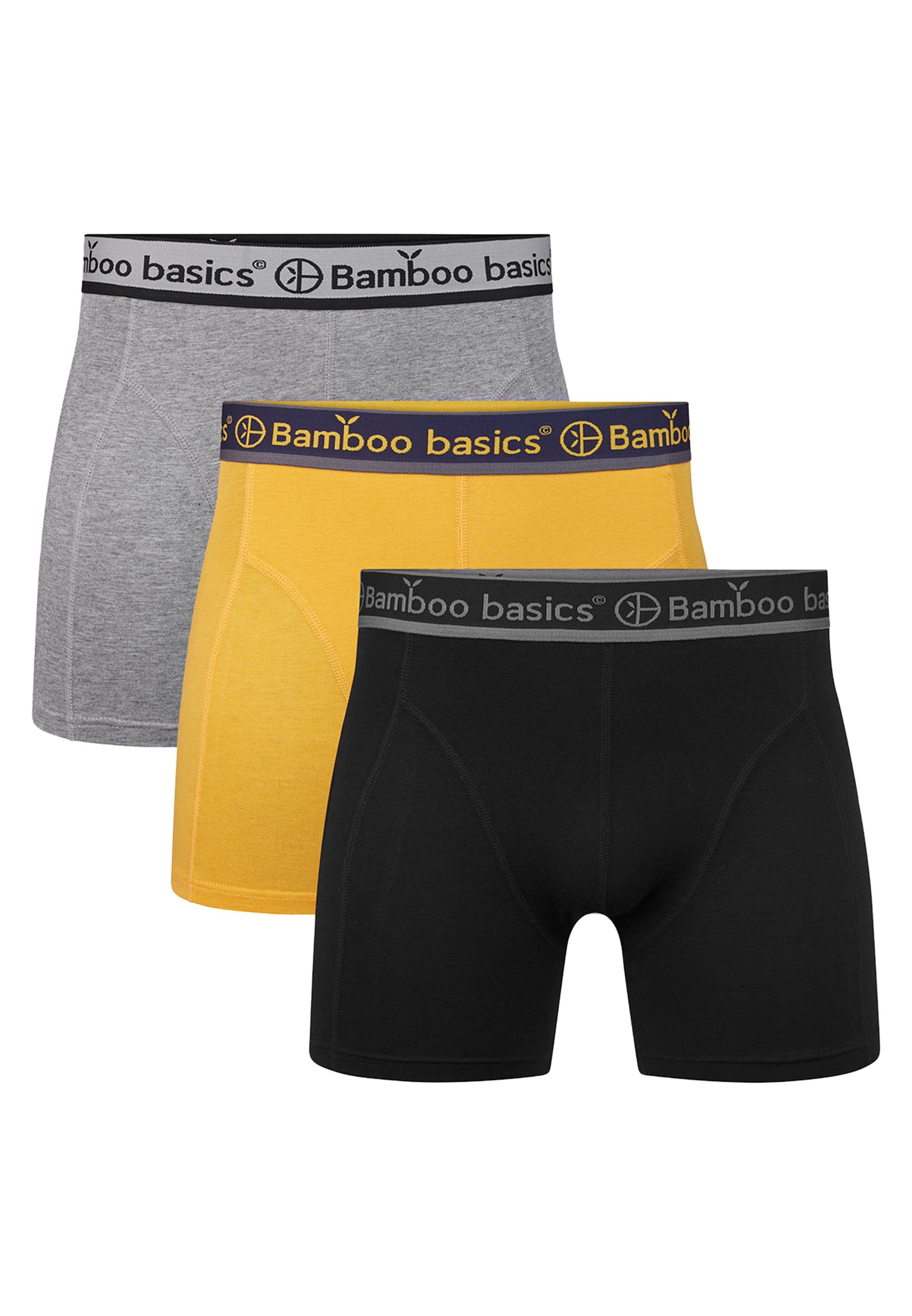 Bamboo basics Retro Boxer 3er Pack Rico (Spar-Set, 3-St) Retro Short / Pant - ohne Eingriff - Weiches Material mit Viskose