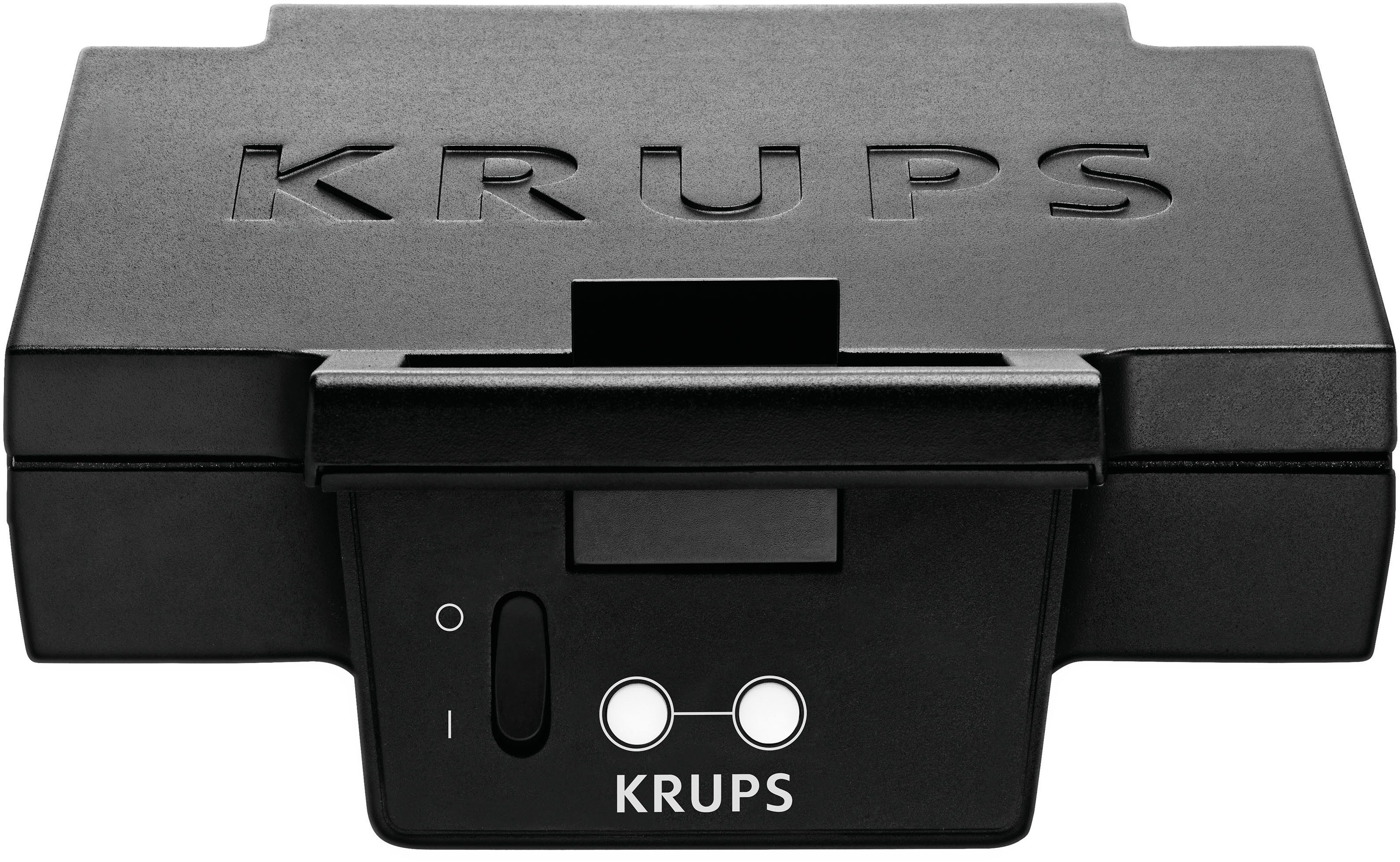 Krups Sandwichmaker Iconic Muschelform mit elegantem Design, Keramik-Antihaftbeschichtung, 850 W, extra-tiefe Platten, Maße: 23,4 x 26,5 x 10,8 cm, FDK462