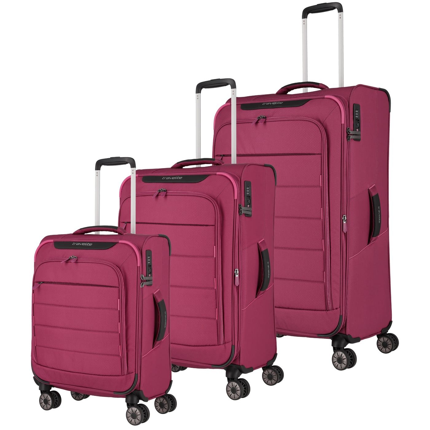 travelite Kofferset Travelite Kofferset 3tlg. SKAII 4w S/M erw./L erw. abendrot