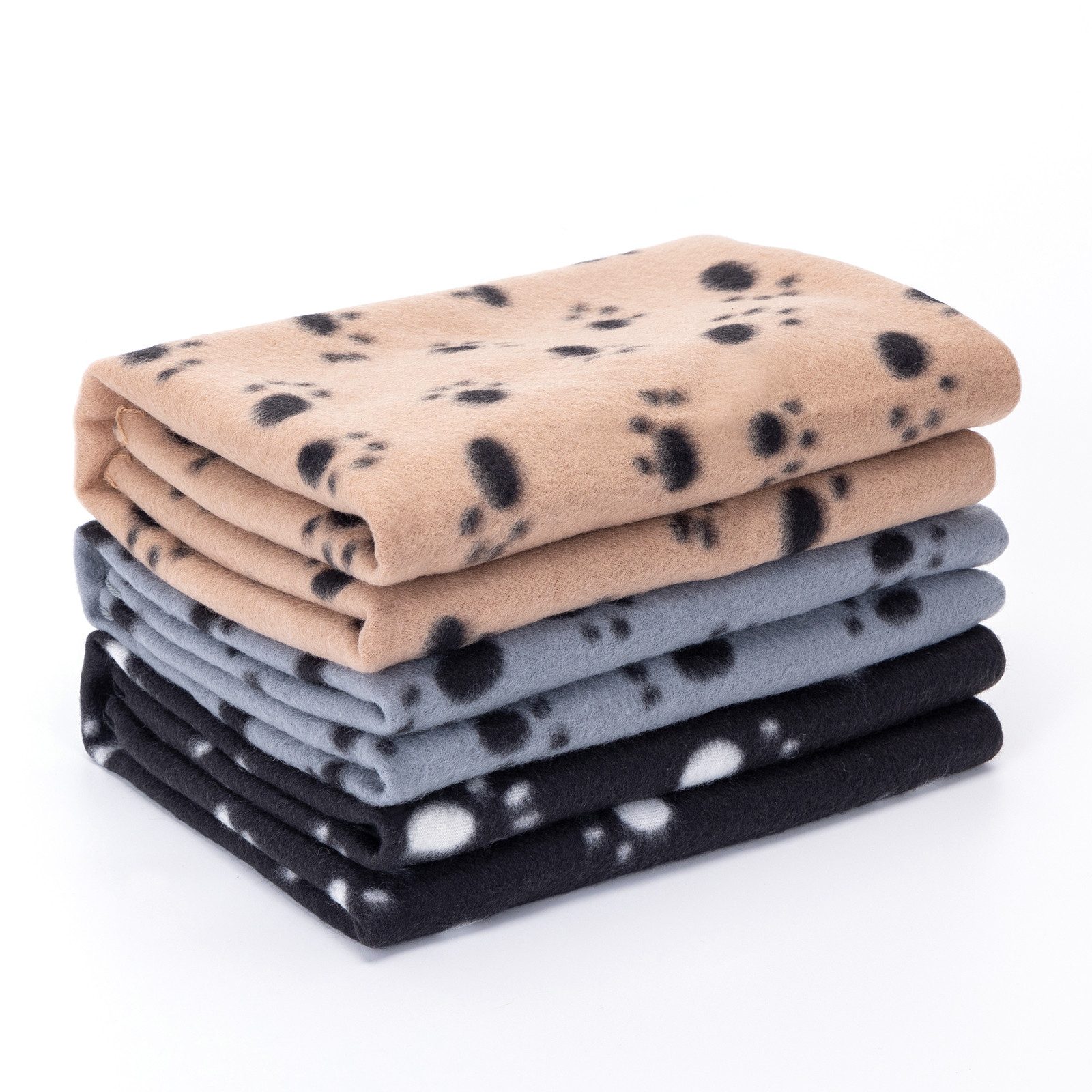 nobleza Tierdecke 3 x Hundedecke Fleece Weiche Fleecedecke Waschbar Katzendecke