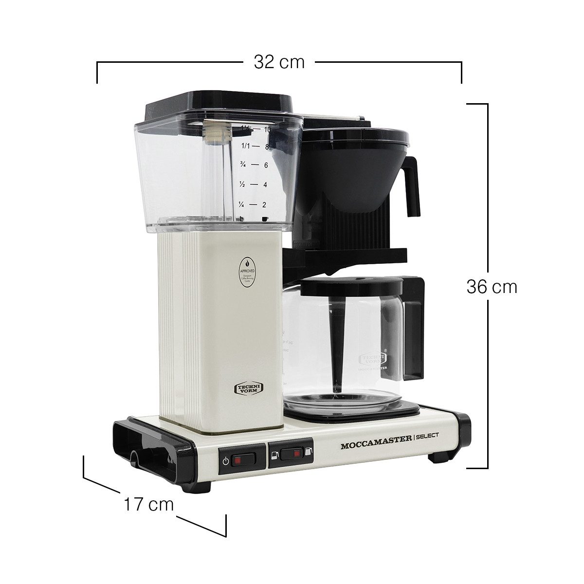 Moccamaster Filterkaffeemaschine, 1.25l Kaffeekanne
