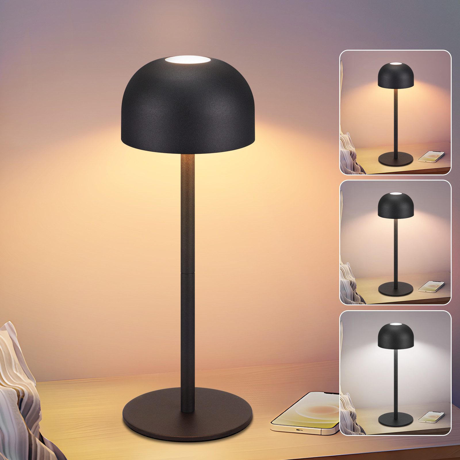 ZMH LED Tischleuchte LED Tischlampe Kabellos: günstig online kaufen