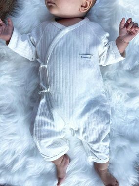 Angel's Baby Langarmwickelbody 2-er Set Baby Wickelbody Einteiler aus leichter Baumwolle unisex (Set, 2-er Pack)