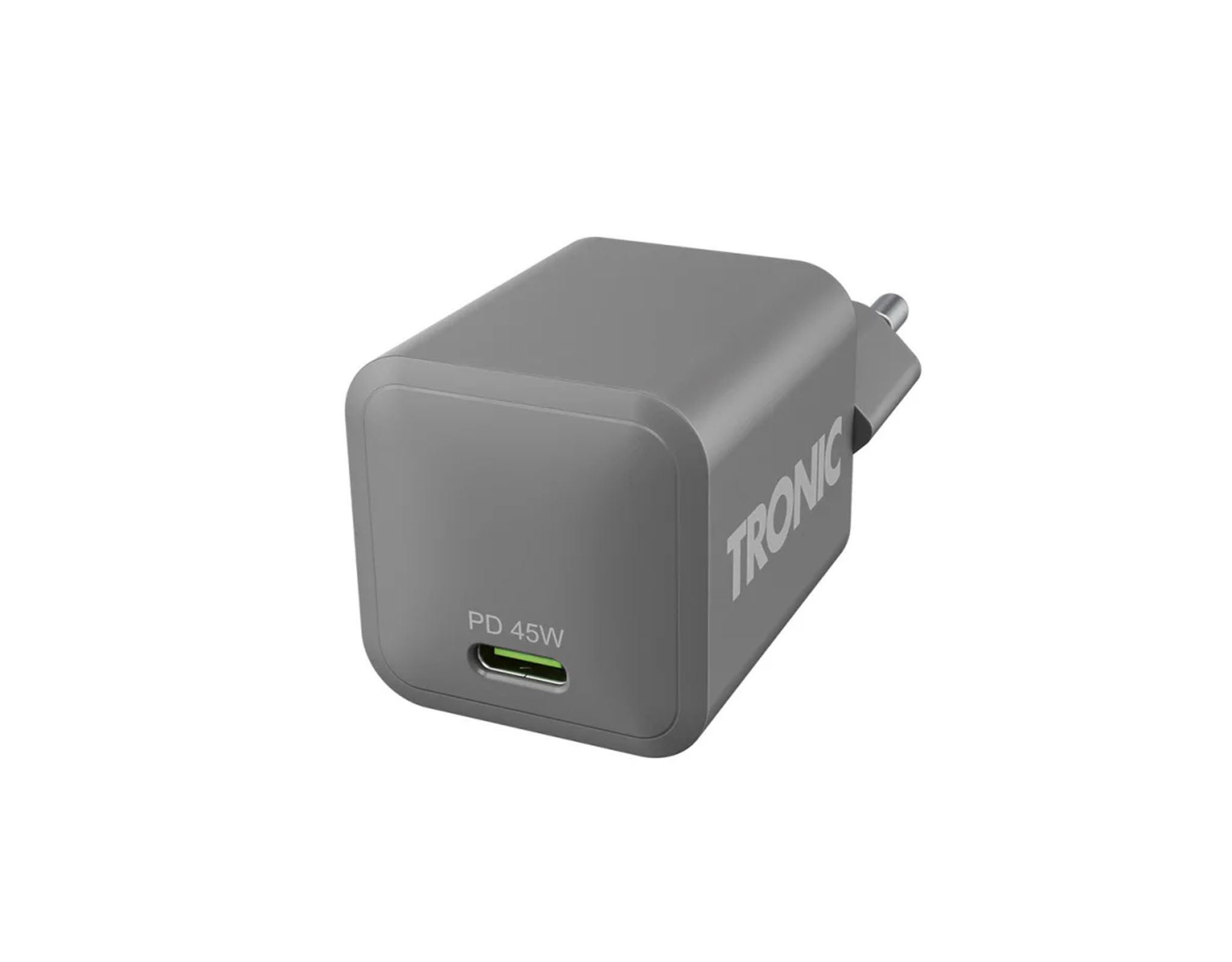 Tronic TRONIC® Schnellladegerät Nano GaN, 45 W, USB-C max. 45 W PD-kompatibel Universal-Ladegerät