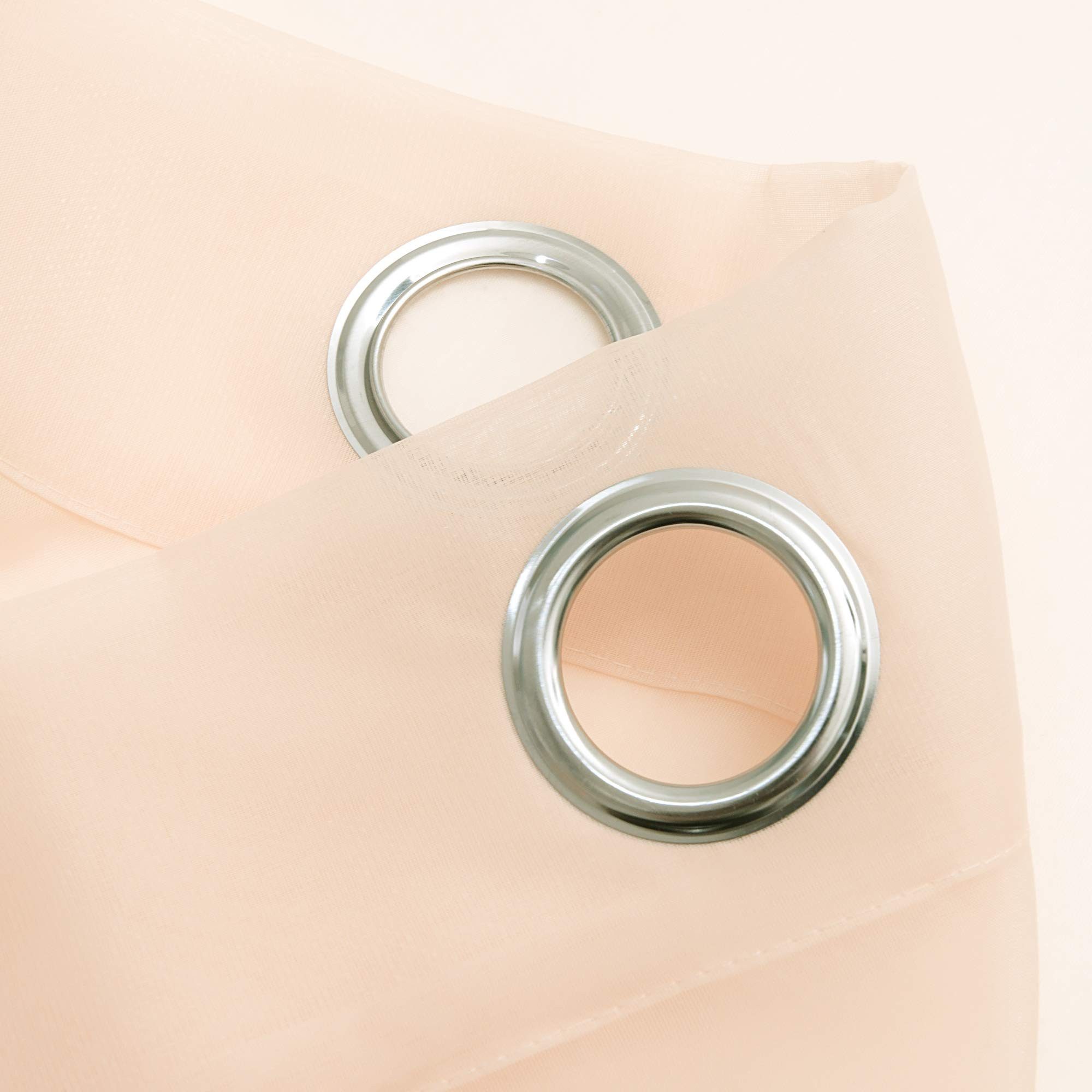Deconovo Vorhang Transparent Voile Gardinen mit Ösen Wohnzimer Ösenvorhang 2er Set, Luftig Modern Store Dekoschals Schlafzimmer einfarbig pflegeleicht – Bild 5 von 5