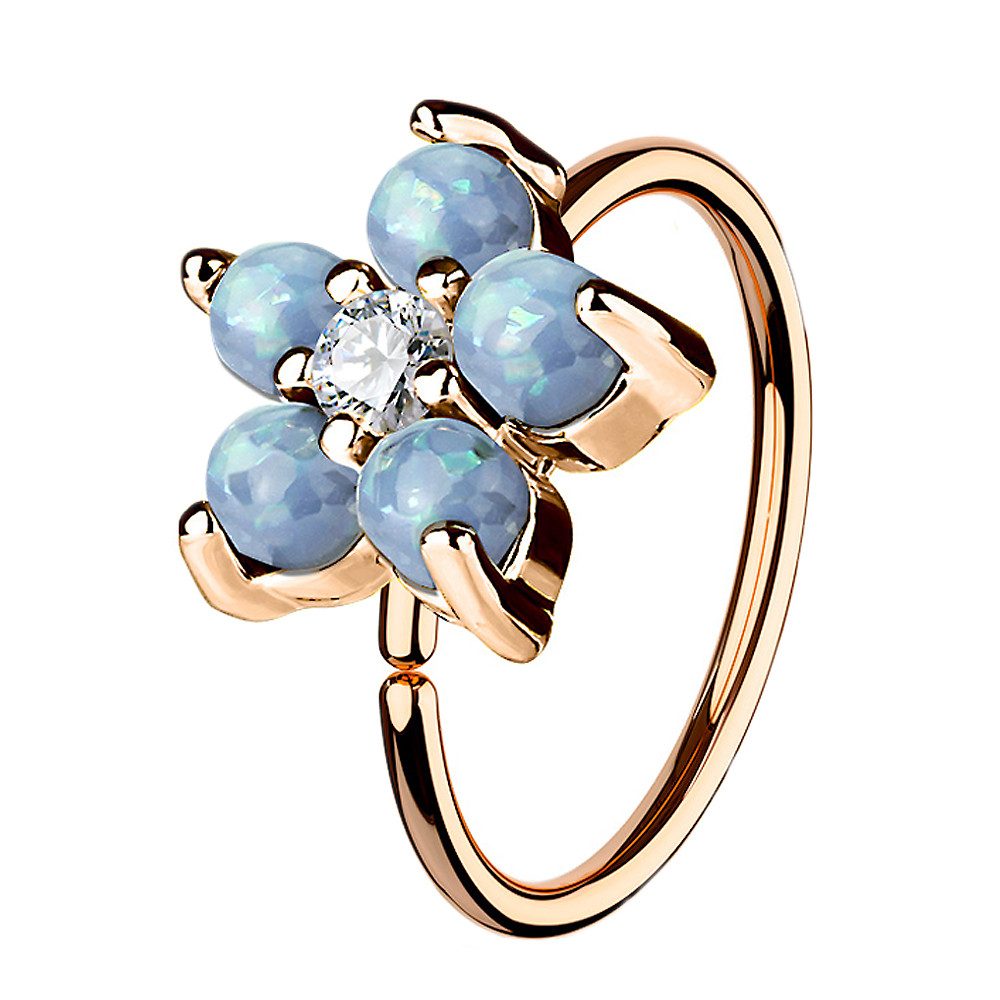 Taffstyle Nasenpiercing Nasenpiercing Universal Tragus Ring Rosegold IP Opa günstig online kaufen