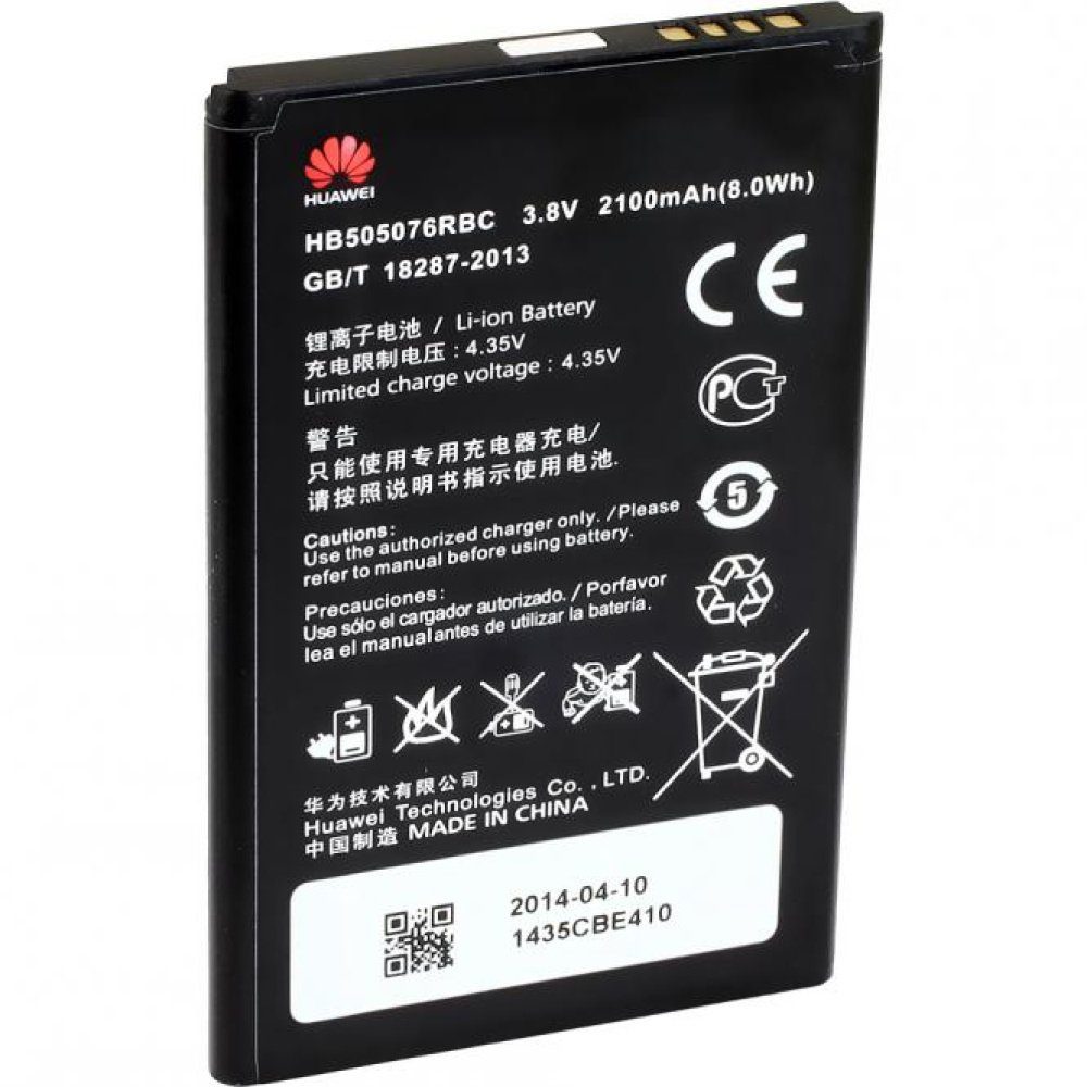 Akku G710, Huawei 2100mAh, Typ Original V), G700, Akku für 3.8V, Huawei Li-Ion HB505076RBC, (3,8 Ascend