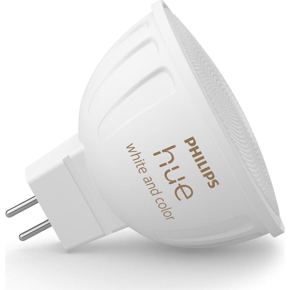 Philips Hue LED-Leuchtmittel White & LED GU5,3 n.v, 400lm, Color - MR16 Reflektor warmweiss Ambiance 6,3W Lampe