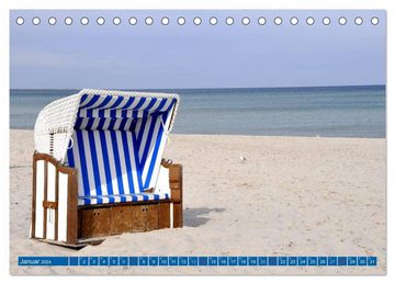 CALVENDO Wandkalender Die Ostsee (Tischkalender 2024 DIN A5 quer), CALVENDO Monatskalender