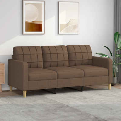 vidaXL Sofa 3-Sitzer-Sofa Braun 180 cm Stoff